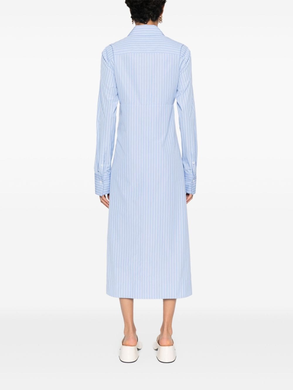 striped midi dress - 4