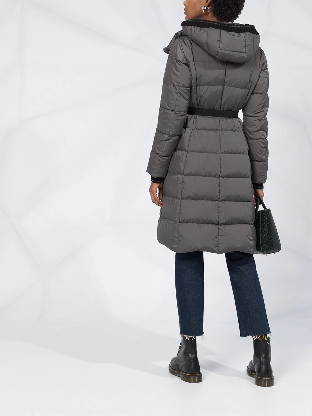 belted padded coat - 4