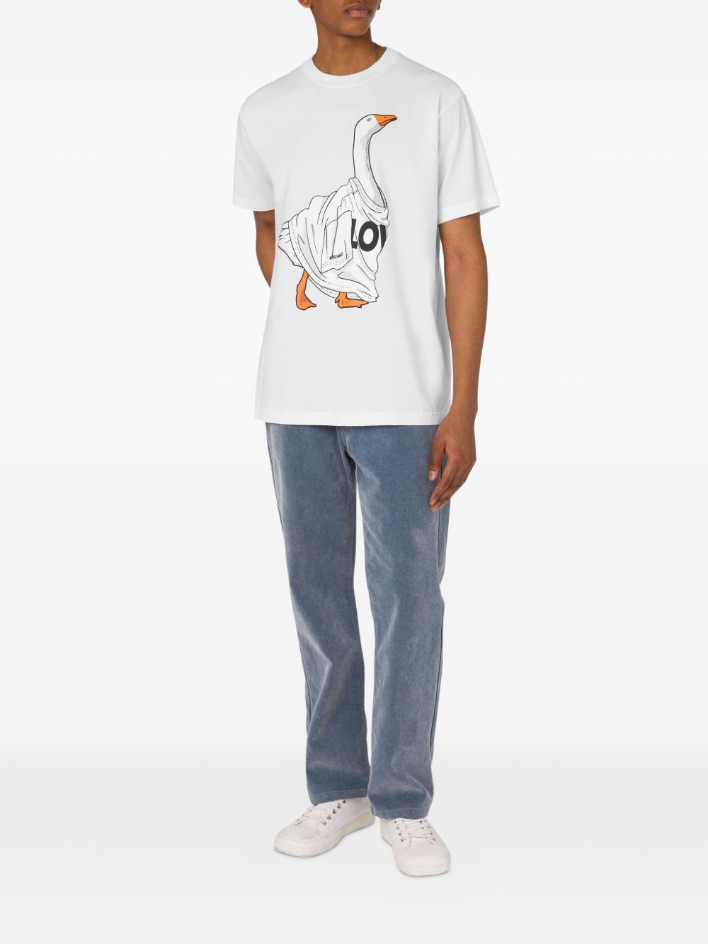 goose-print T-shirt - 2