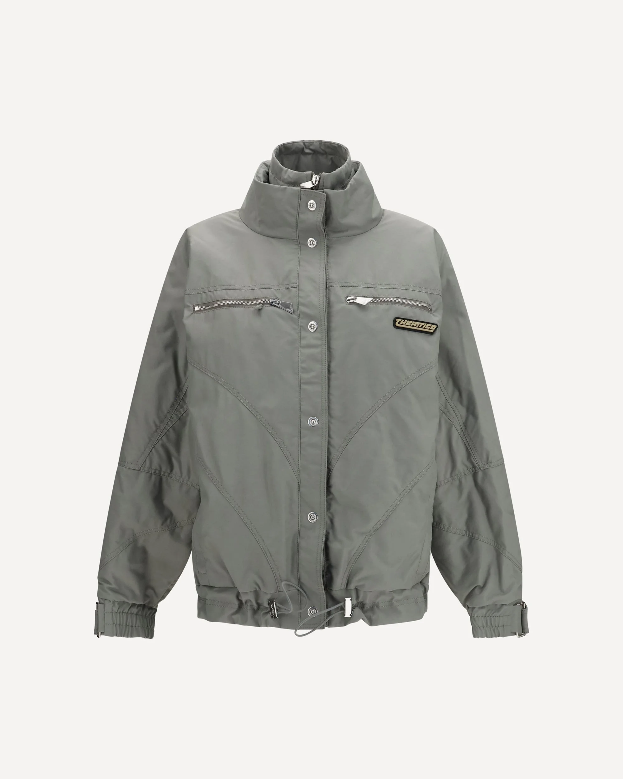 High-neck Bomber with zips - 1