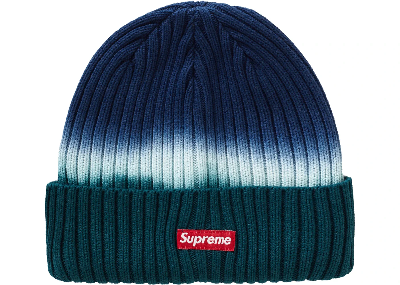 Supreme Overdyed Beanie (SS19) Teal Tie Dye - 1