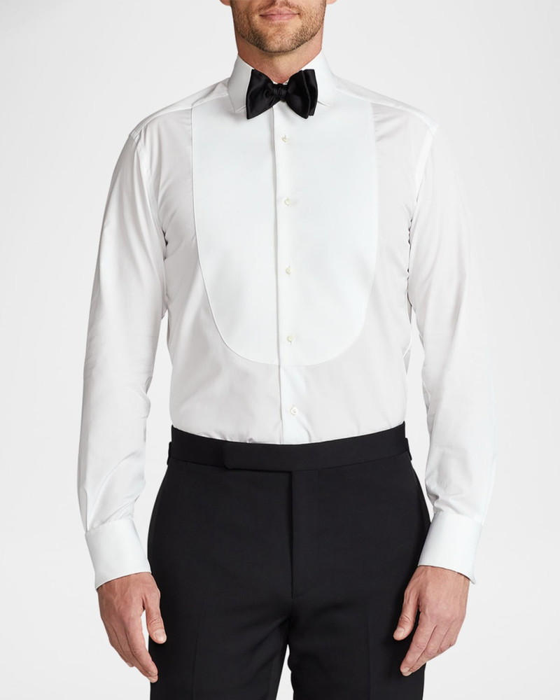 Piqué-Bib French Cuff Tuxedo Shirt 5
