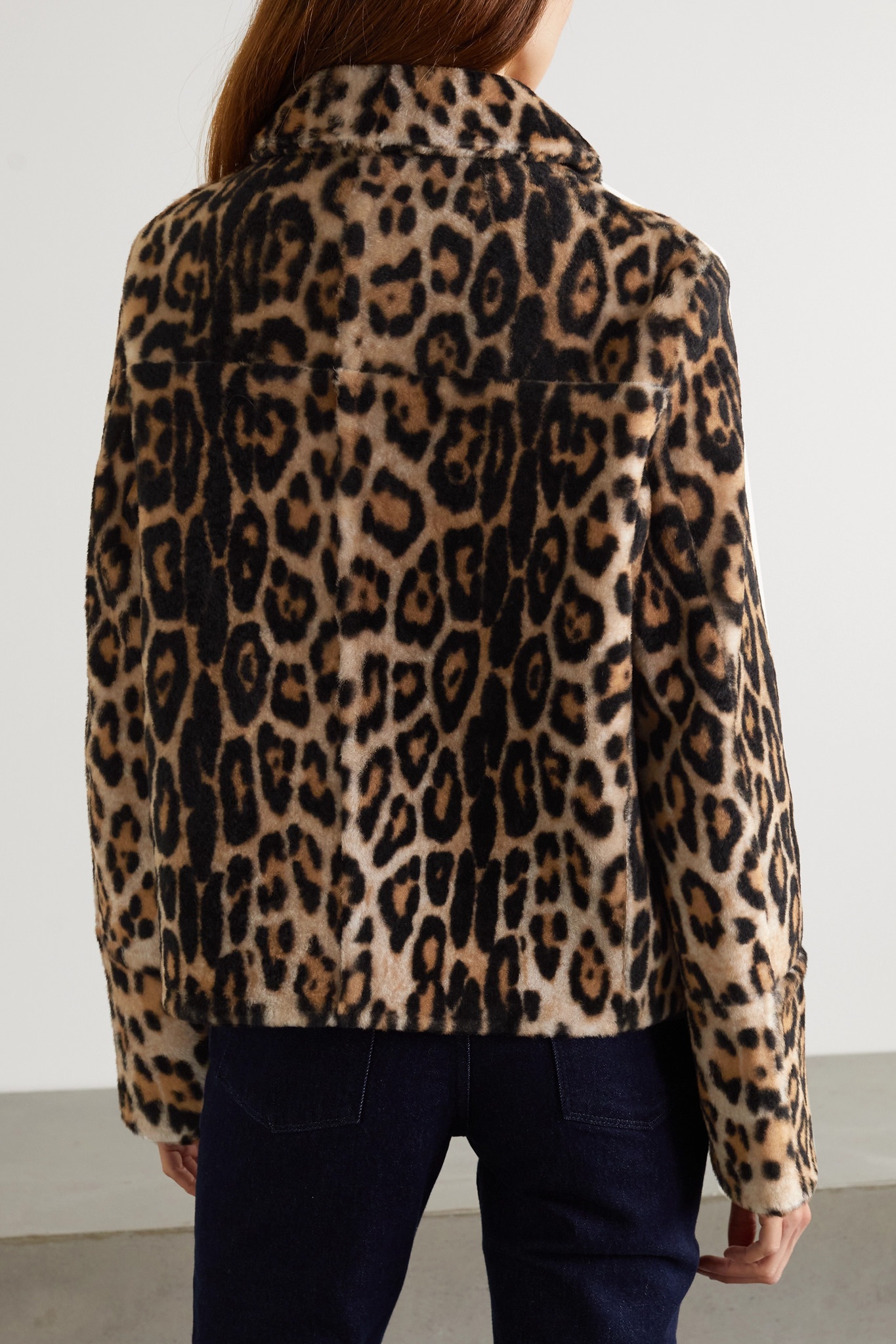 Reversible leopard-print shearling jacket - 4