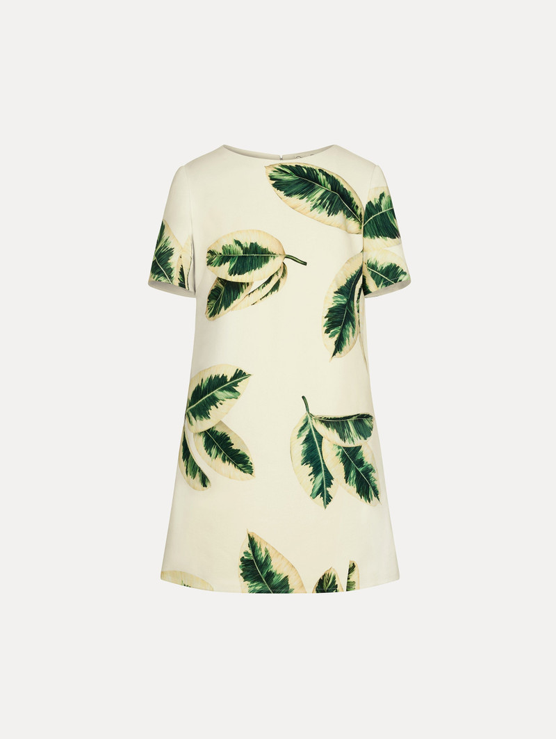 FICUS LEAVES SHIFT DRESS 1