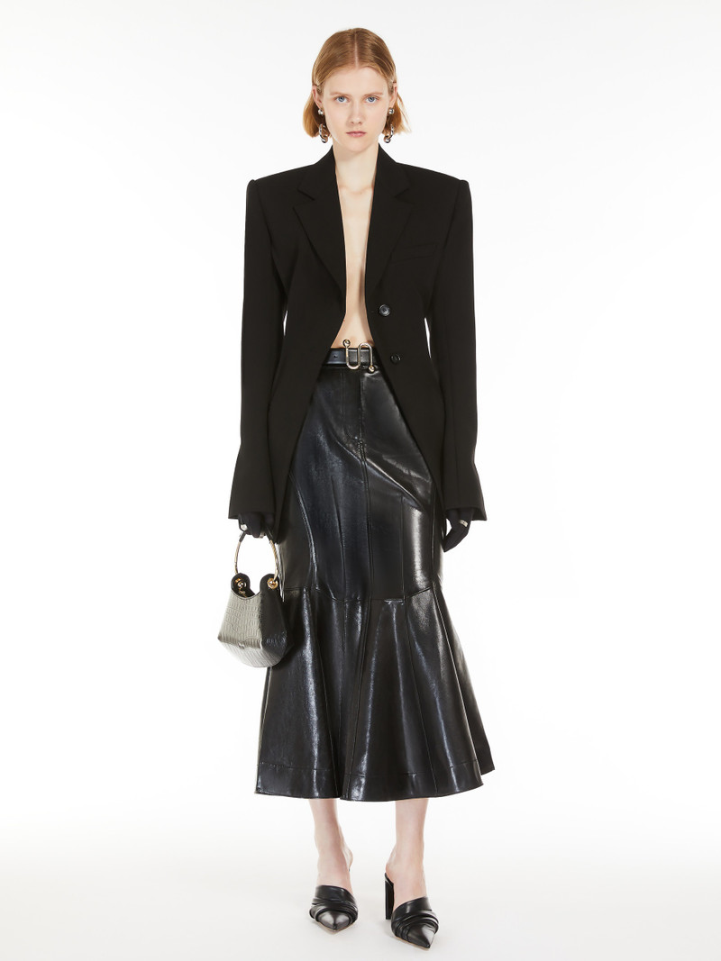 Sportmax PAPIRO Nappa-leather mermaid skirt outlook