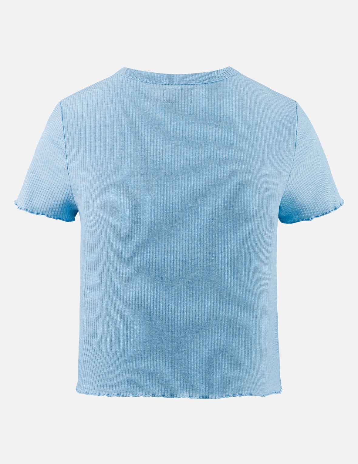 Rope Twist Logo Embroidery Fashion Fit T-shirt - 2
