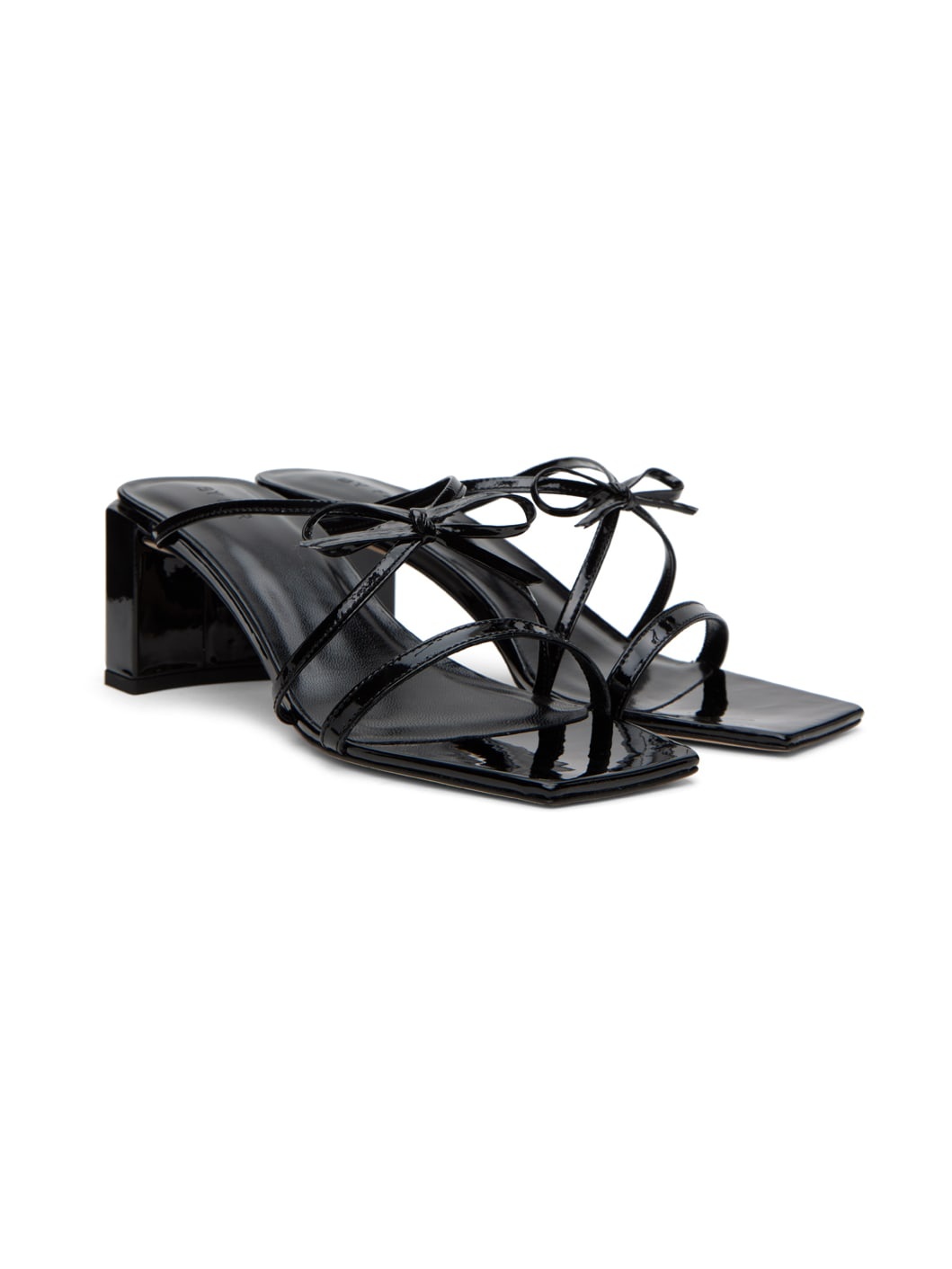 Black June Heeled Sandals - 4