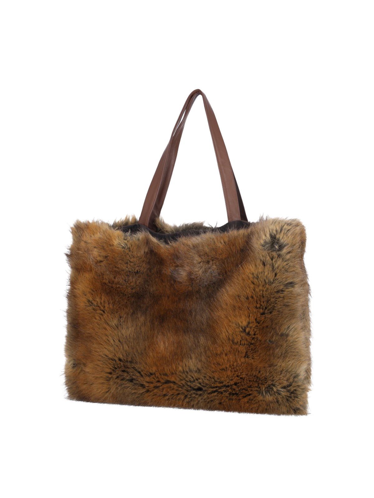 FAUX FUR TOTE BAG - 3