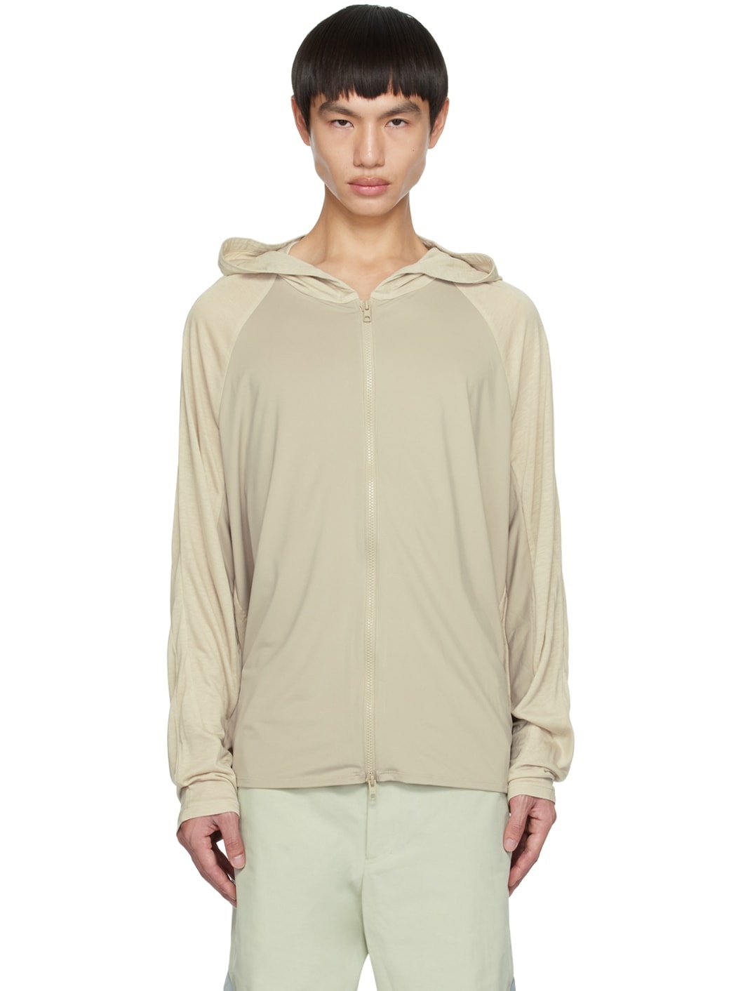 Green Crinkled Jacket - 1