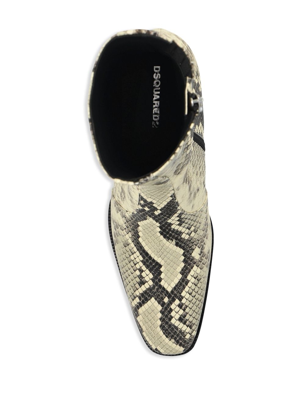 55mm snake-print ankle boots - 4