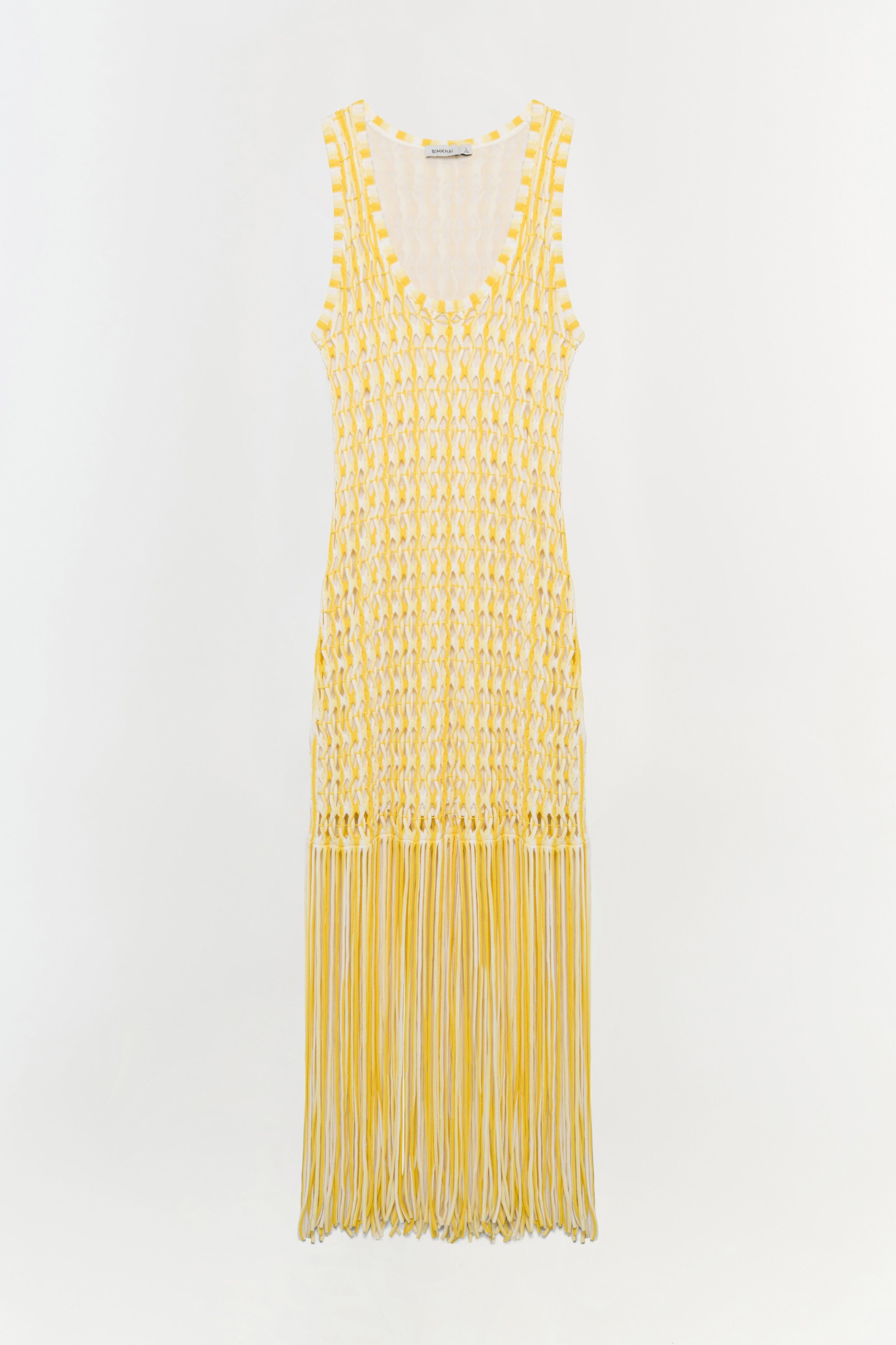 SIMKHAI Sonia Fringe Knit Dress | simkhai | REVERSIBLE