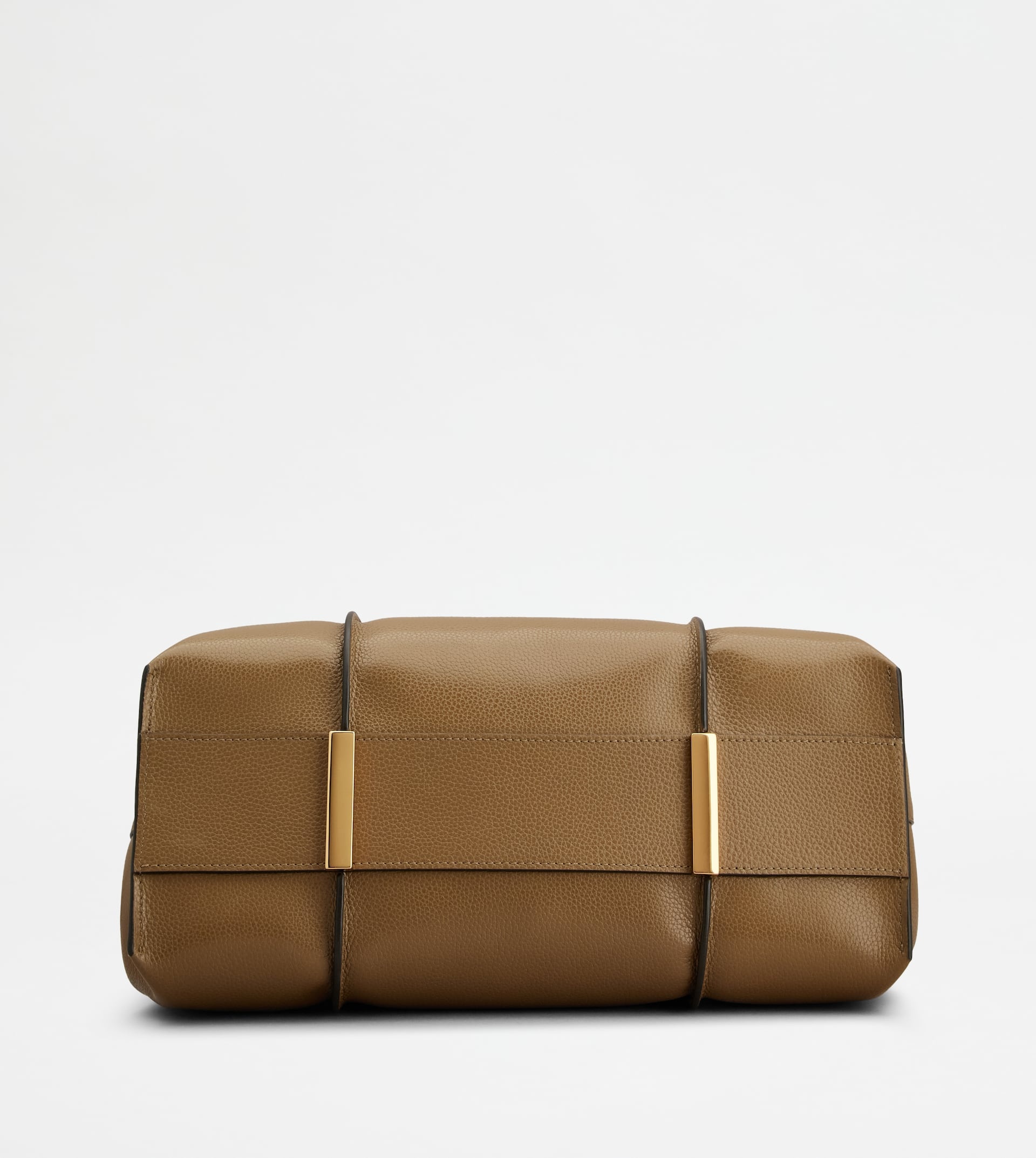 T TIMELESS SHOPPING BAG IN LEATHER MEDIUM - BROWN - 3
