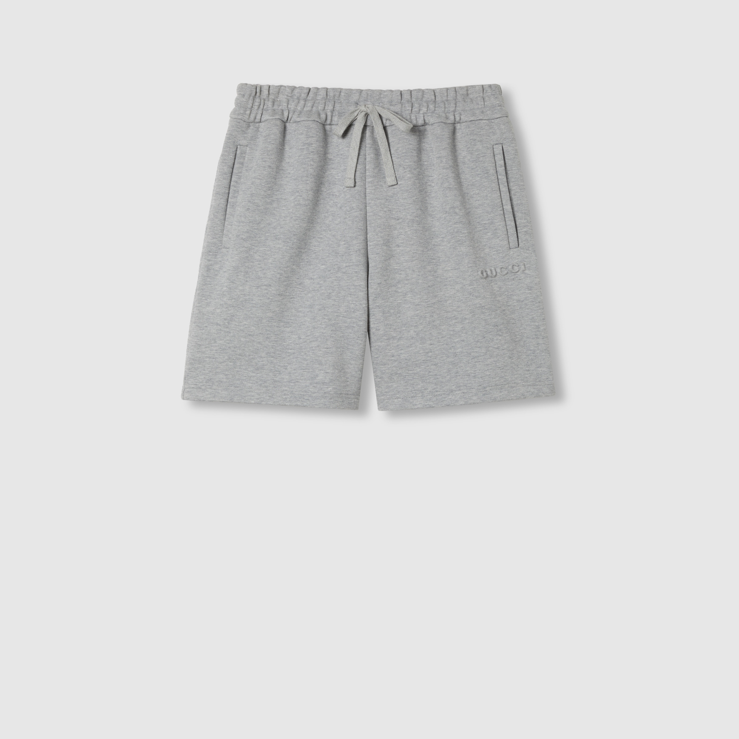 Embossed cotton jersey shorts - 1