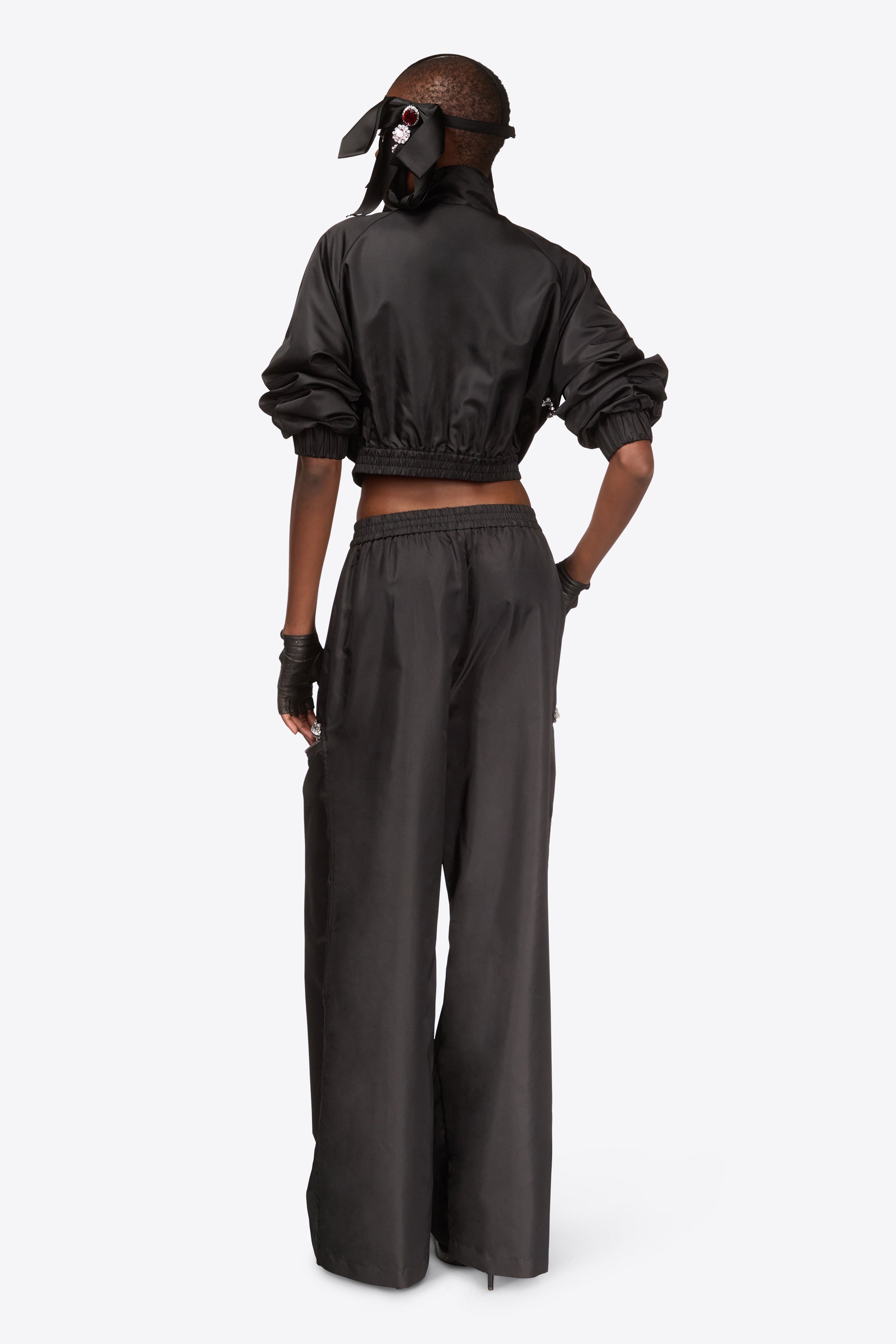 CRYSTAL TRIM TRACK JACKET - 5