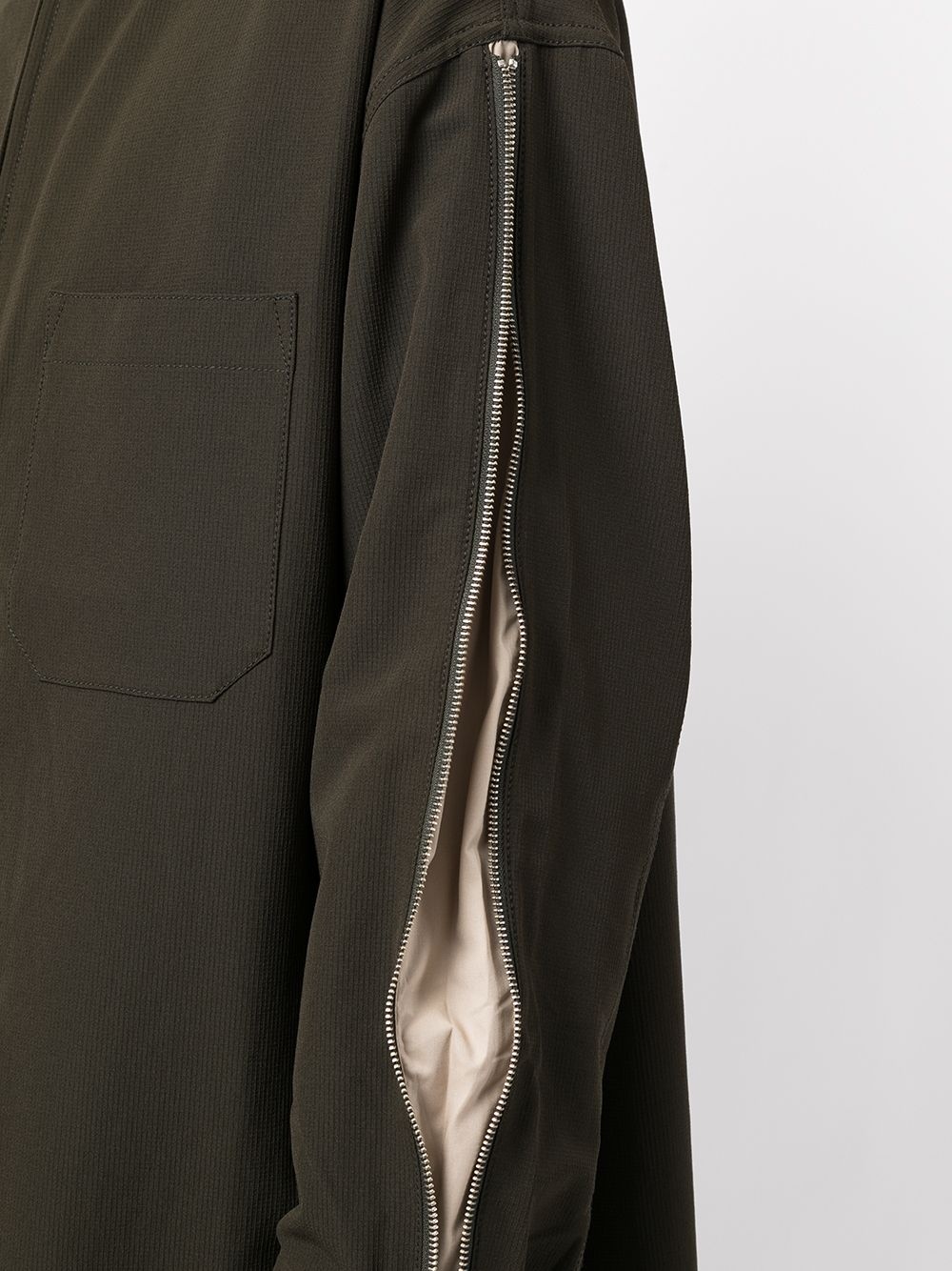 zip-detail hooded jacket - 5