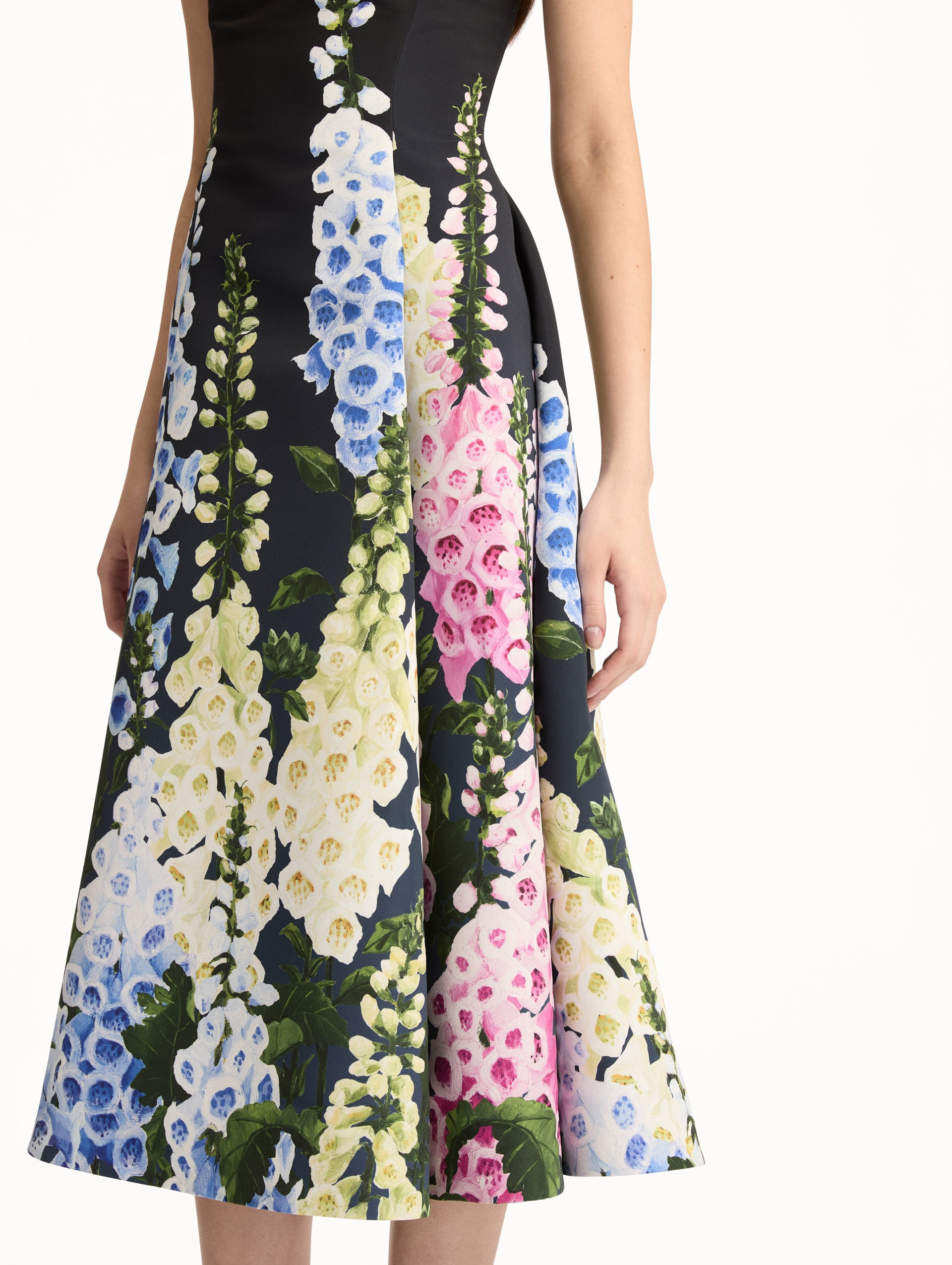 DEGRADÉ FOXGLOVE FAILLE DRESS - 5
