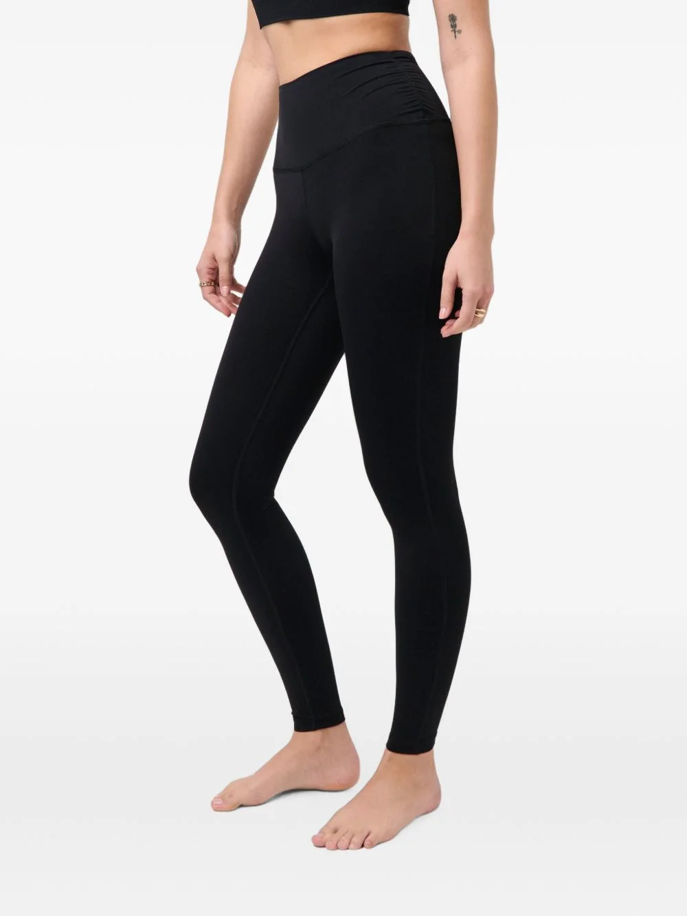 ruched-detail leggings - 1
