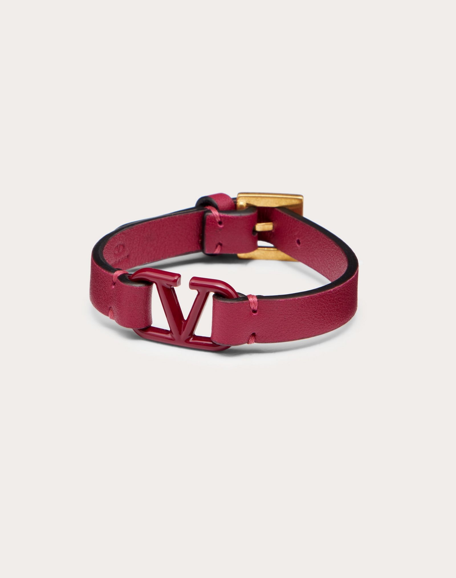 VLogo Signature Leather Bracelet - 3