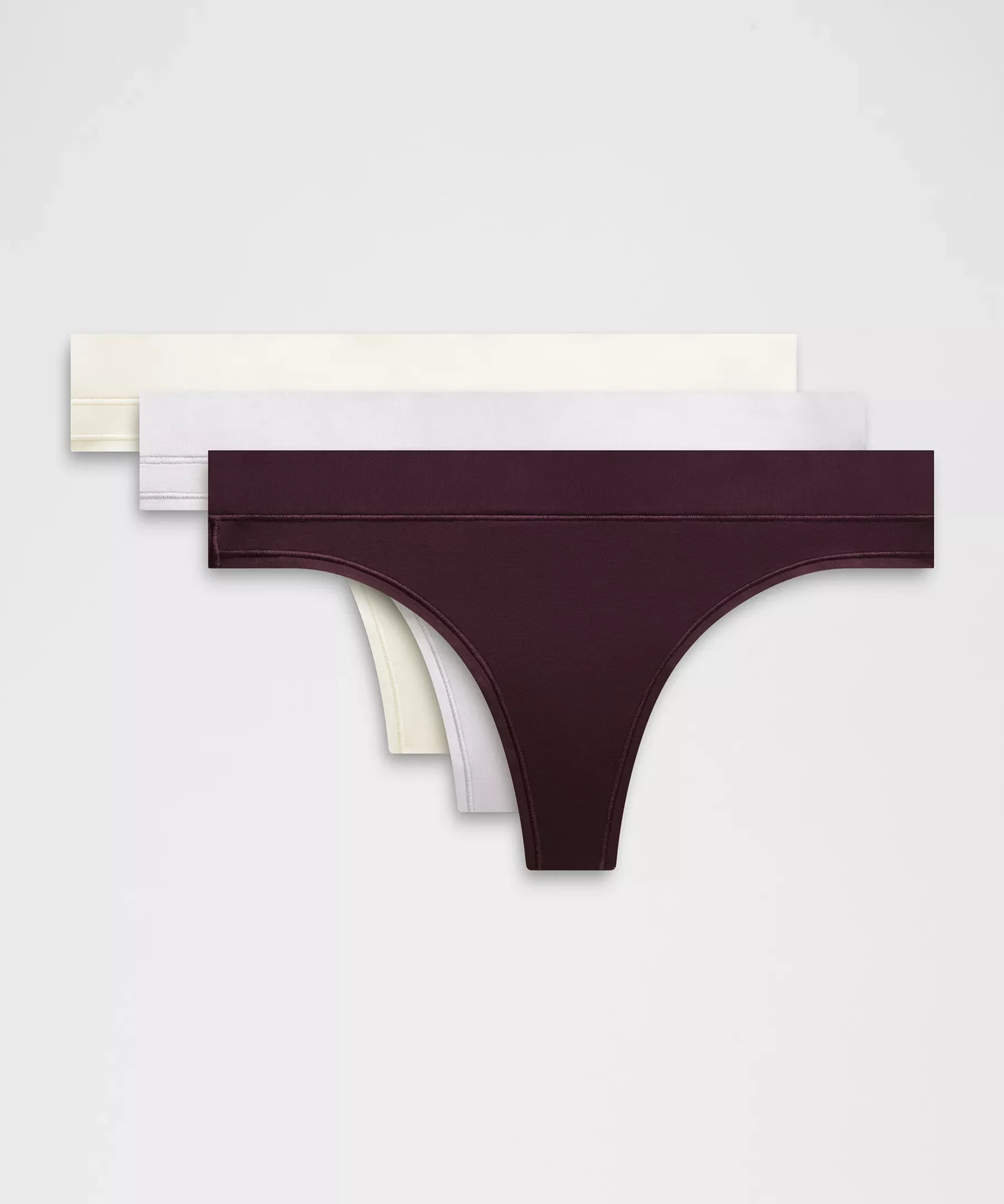 UnderEase Mid-Rise Thong Underwear *3 Pack - 1