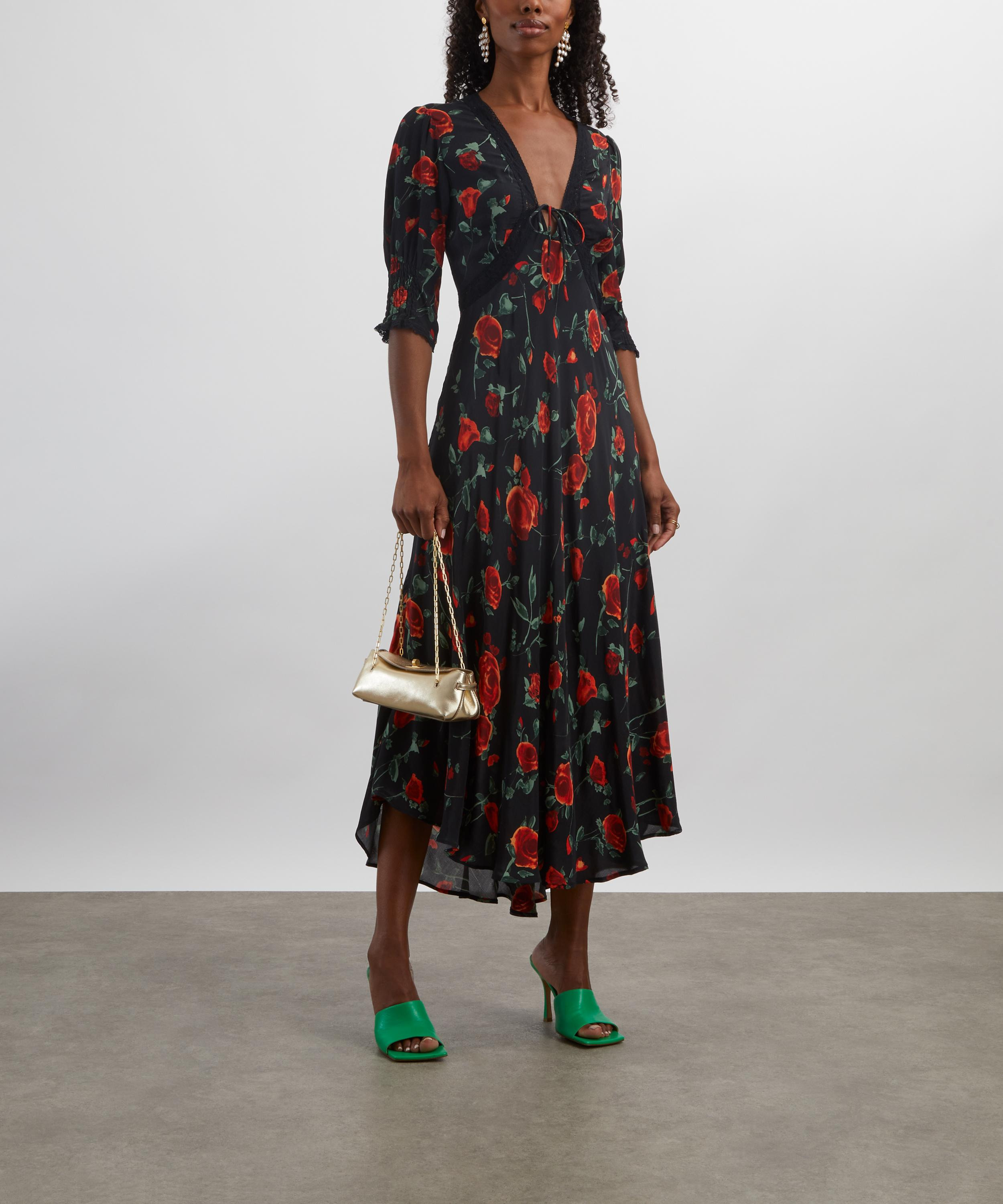 Amina Claudia Rose Midi Dress - 2