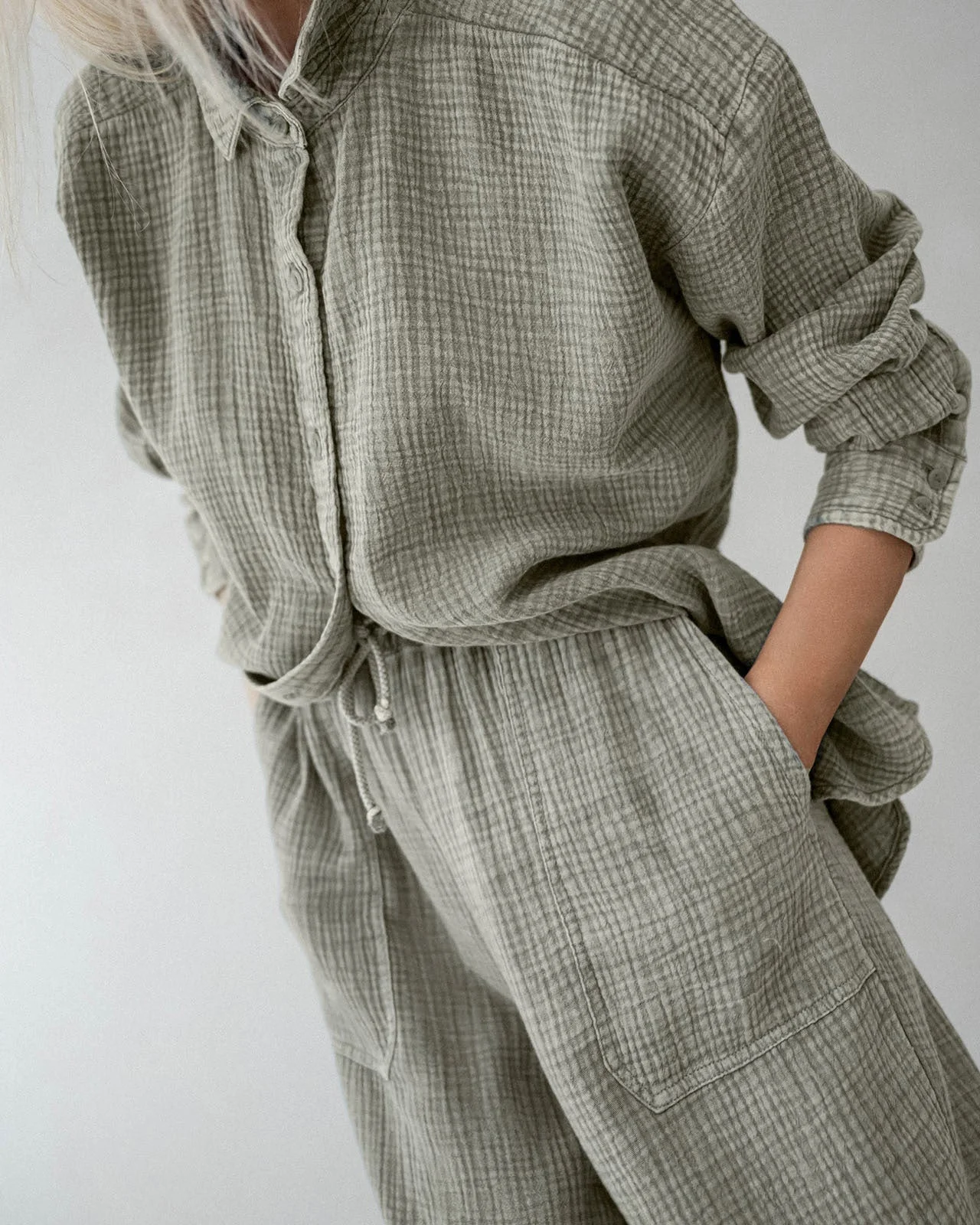 Ava Gauze Button Down - 1