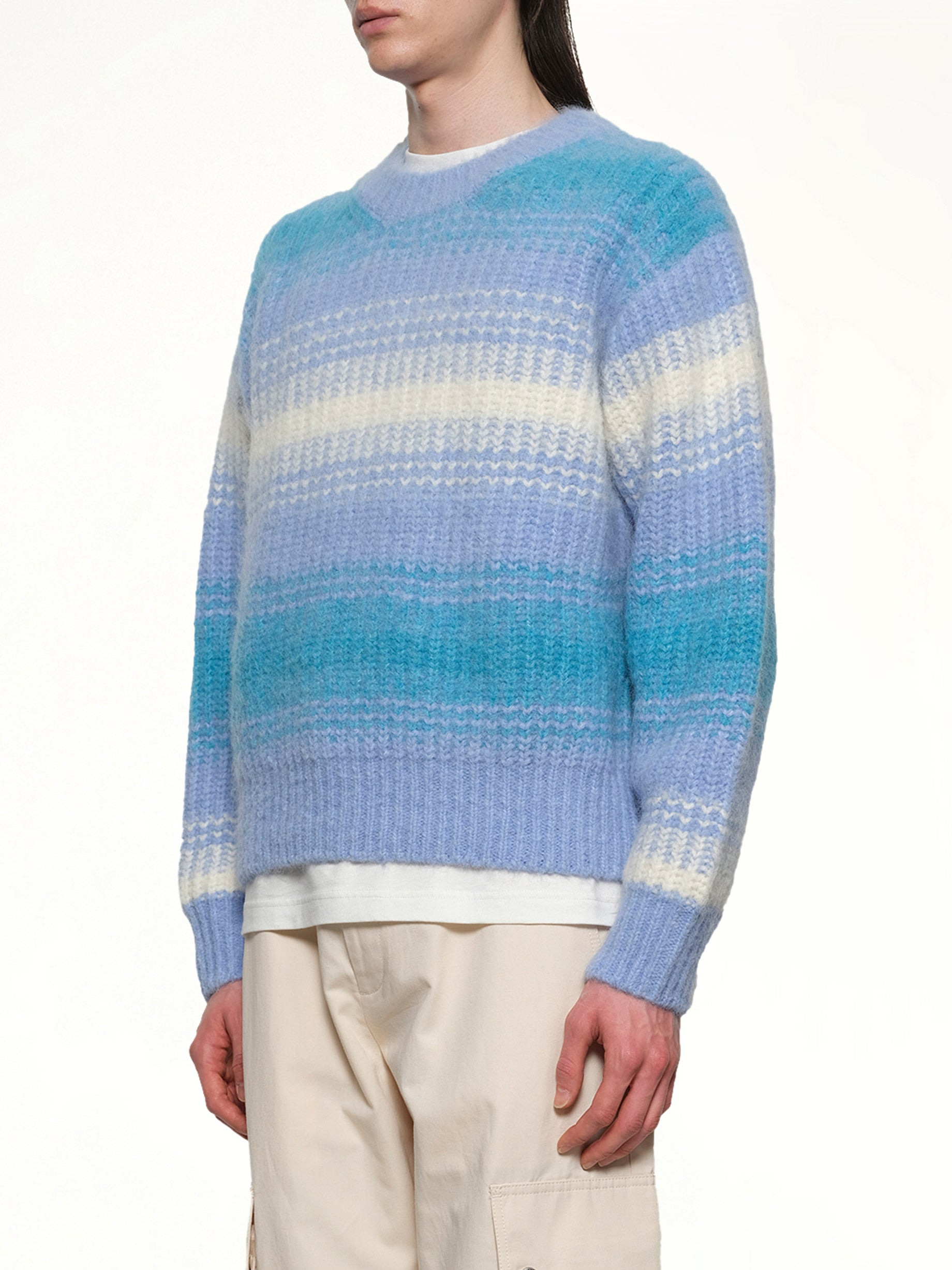 Kenzo Speed Stripe Jumper in Light Blue - 3
