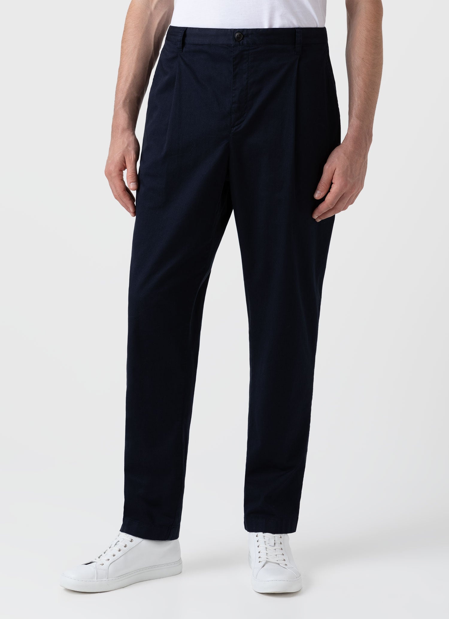 Pleated Twill Trouser - 2