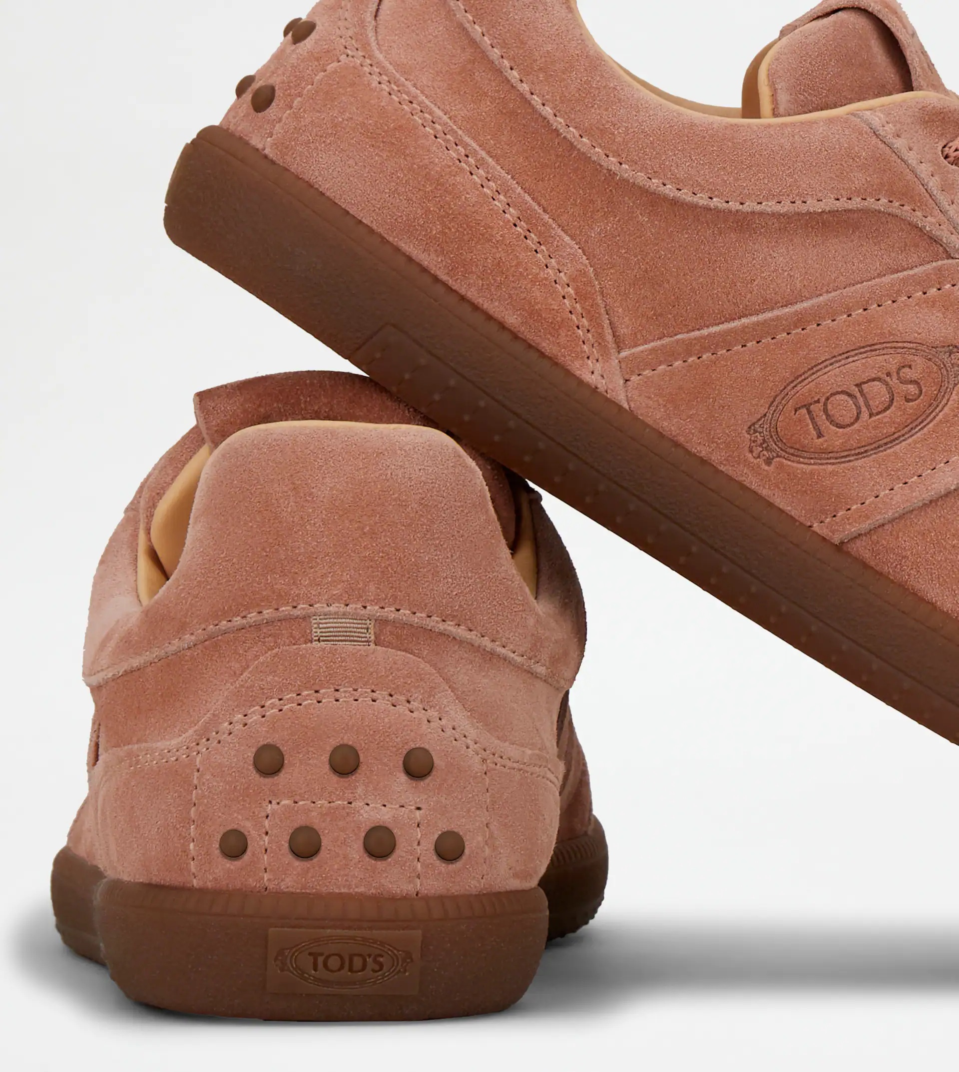 TOD'S TABS SNEAKERS IN SUEDE - PINK - 5