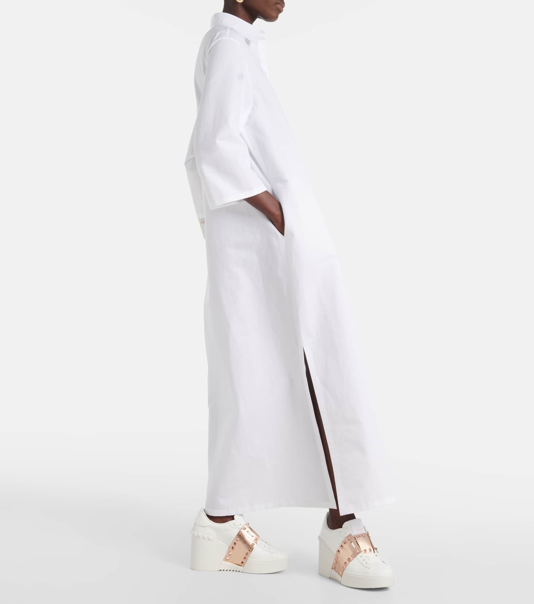 Open Disco leather wedge sneakers - 2