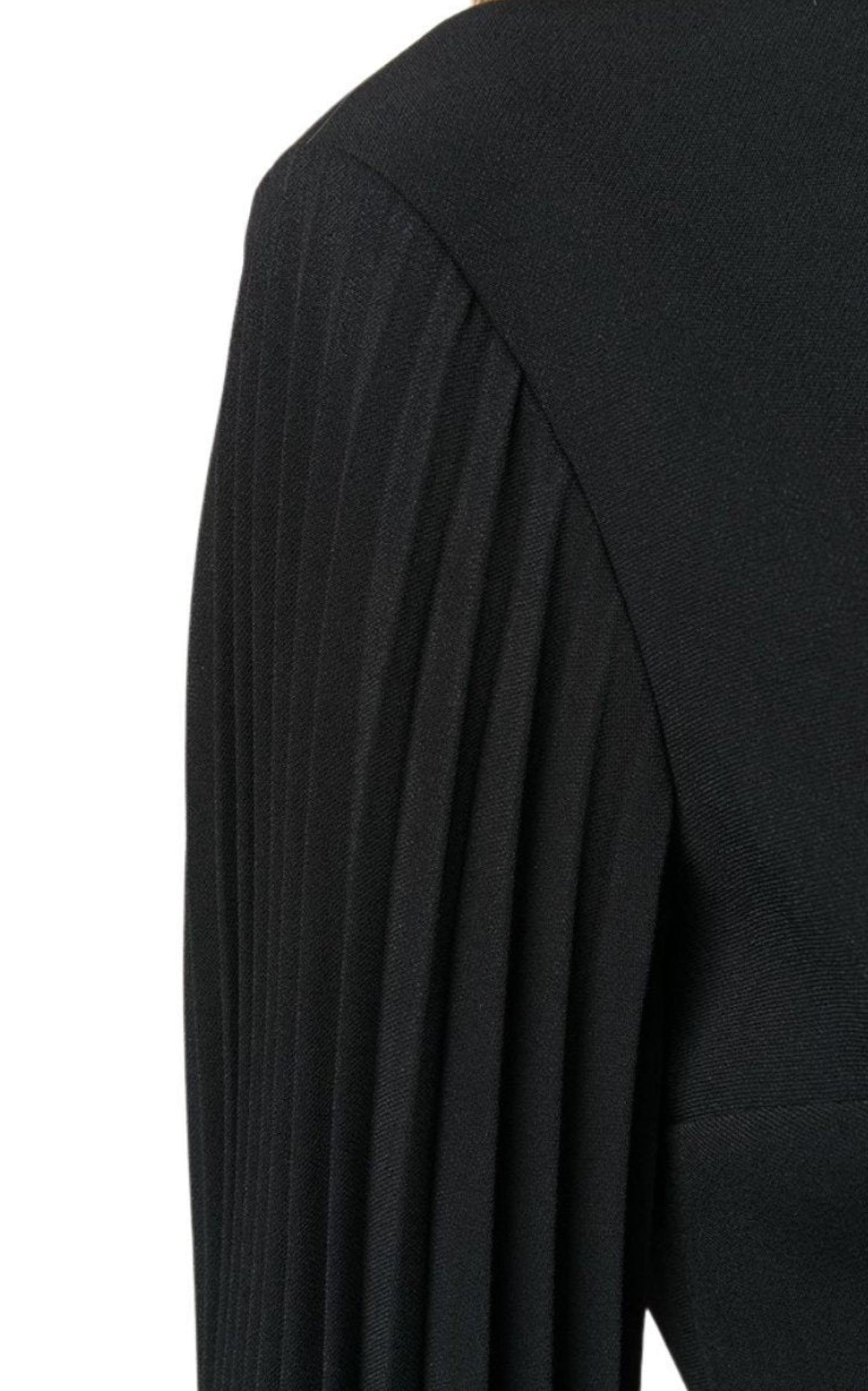 Heart Cutout Pleated Crepe Dress - 6
