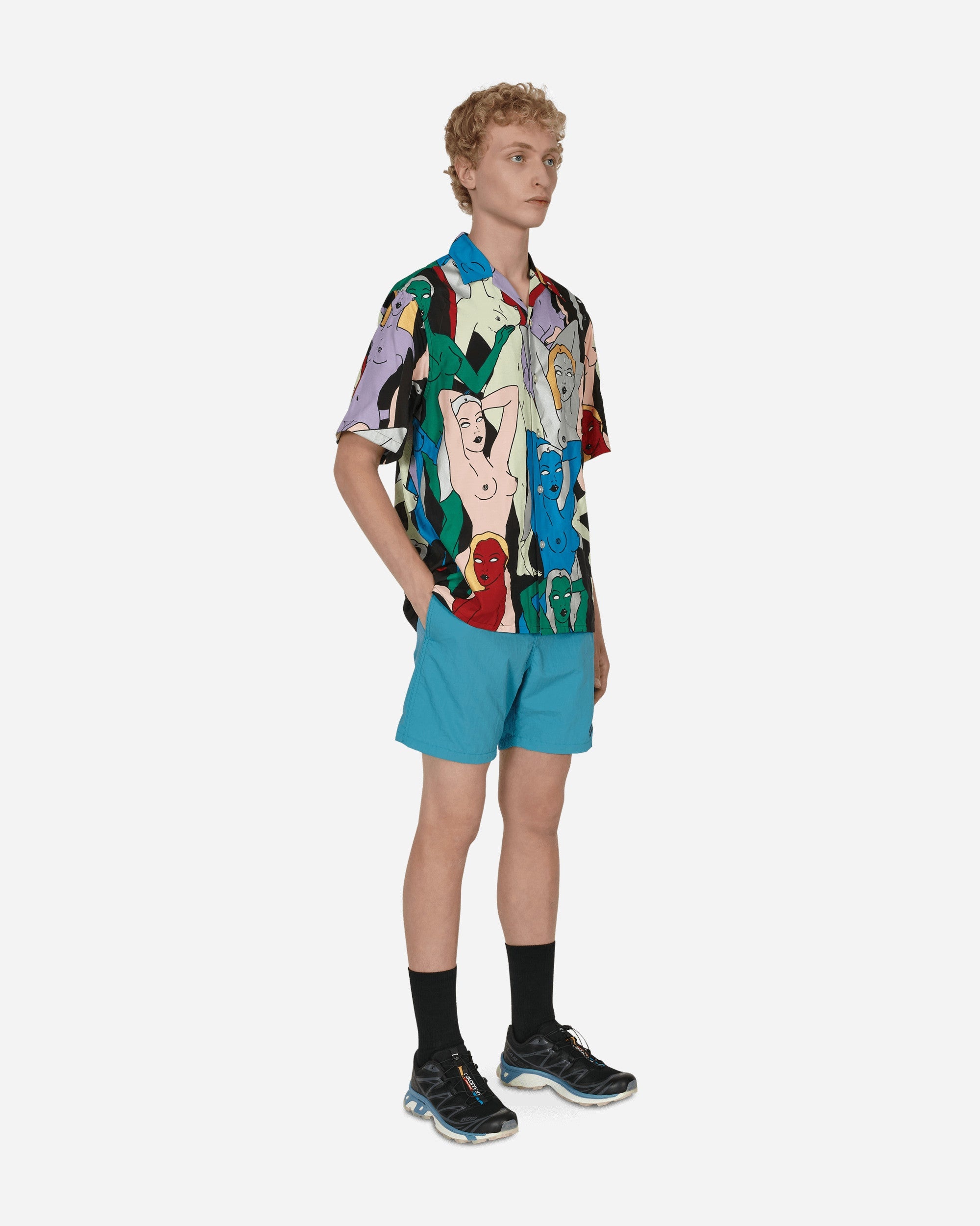 WACKO MARIA Board Shorts Blue | REVERSIBLE