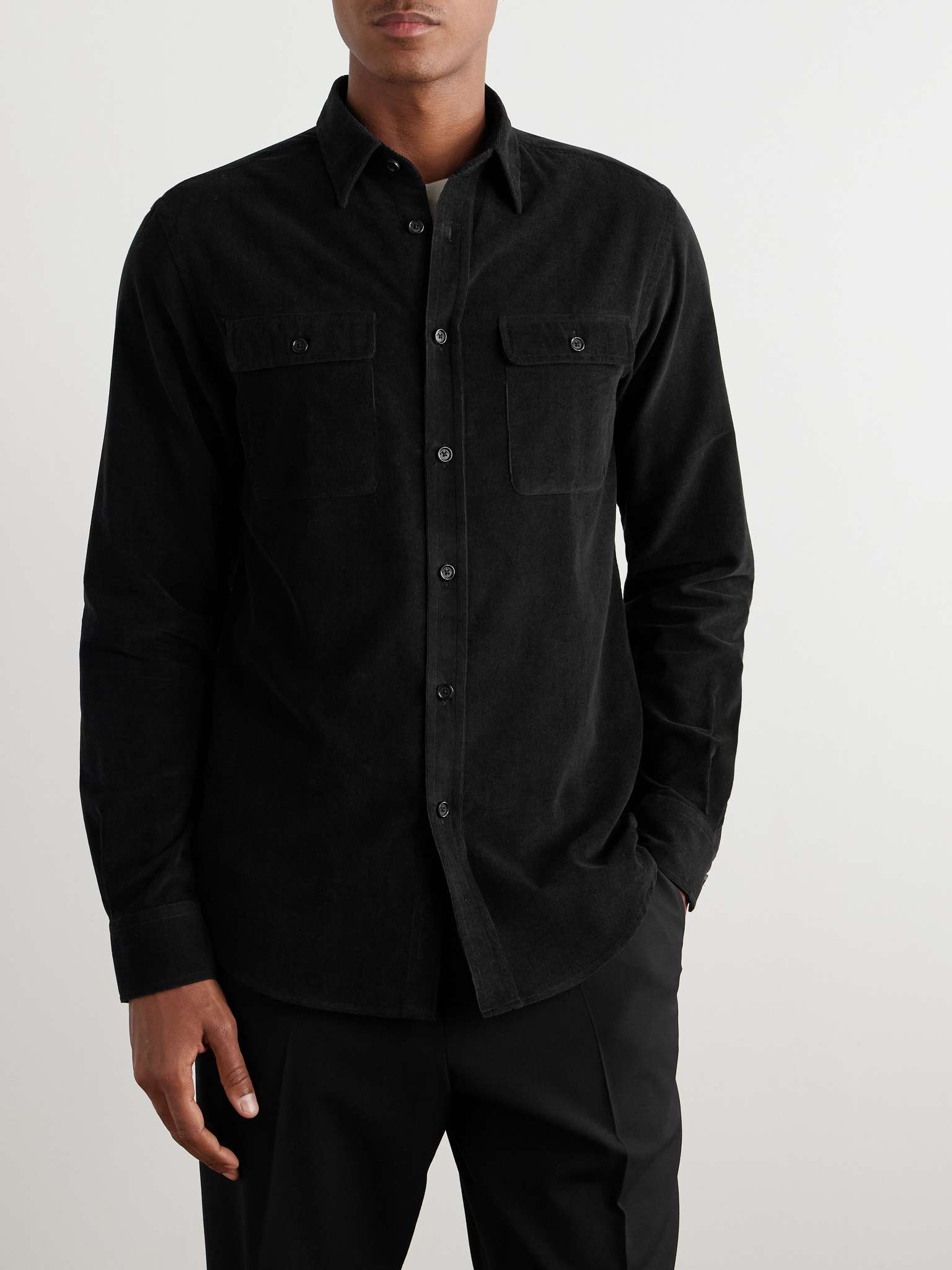 Cotton and Cashmere-Blend Corduroy Shirt - 3