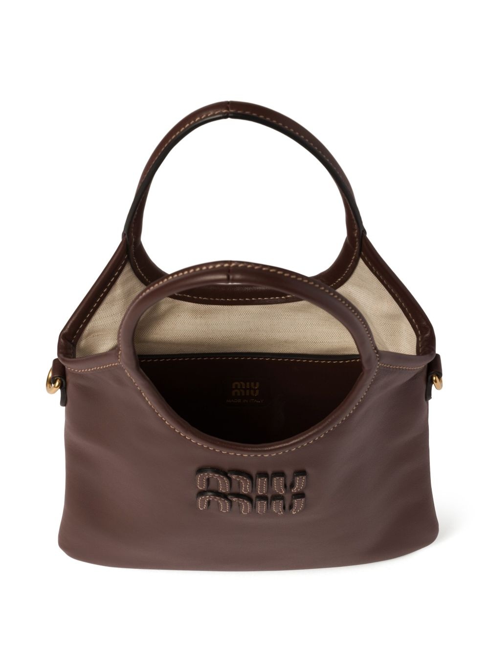 Ivy leather tote bag - 7