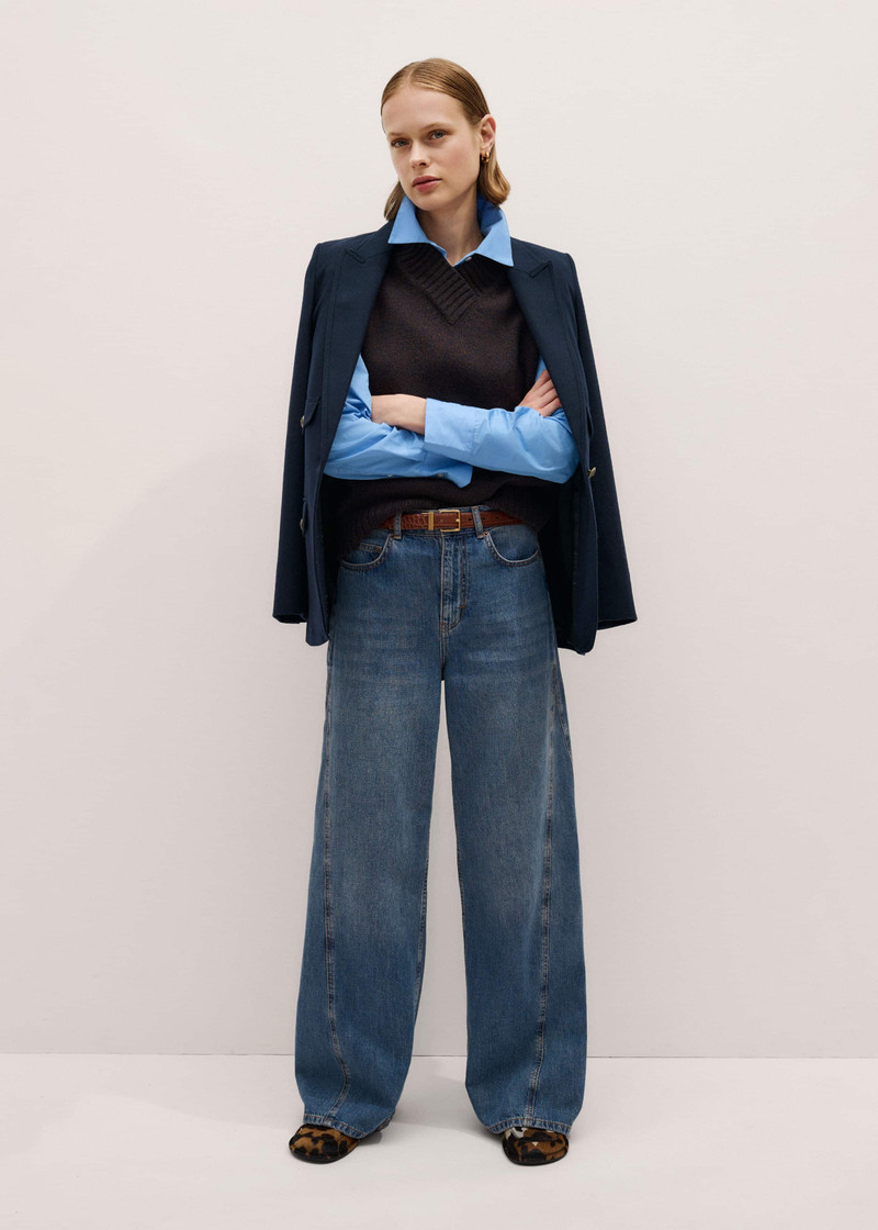 Mouliné Knit Sweater Vest 3