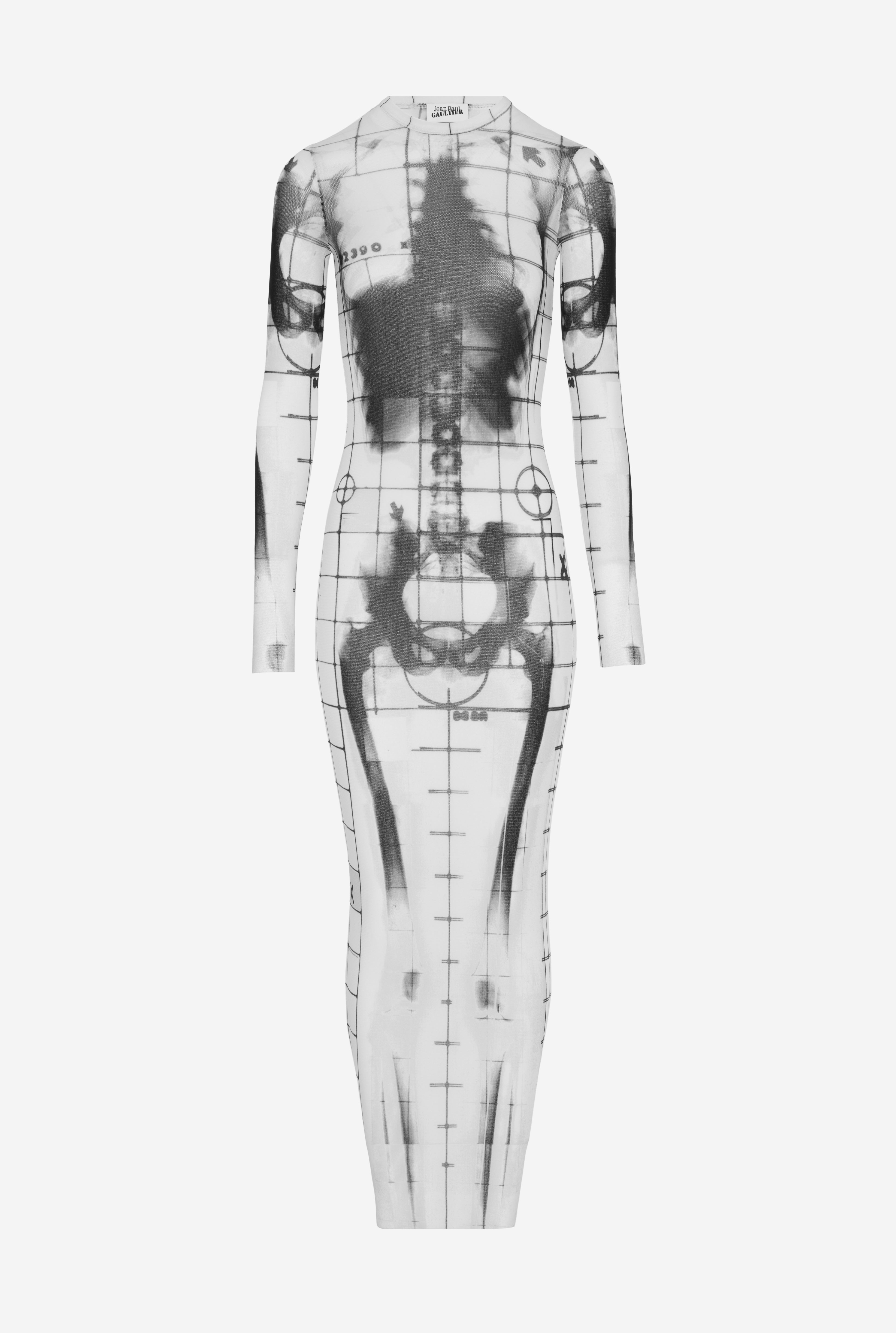 THE LONG WHITE SQUELETOR DRESS - 6