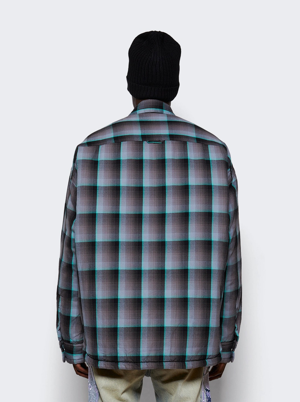 Check Puffer Shirts Blue - 5