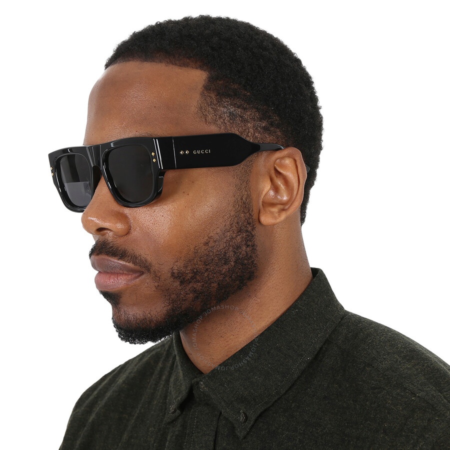 Gucci Grey Square Men's Sunglasses GG1262S 001 54 - 2