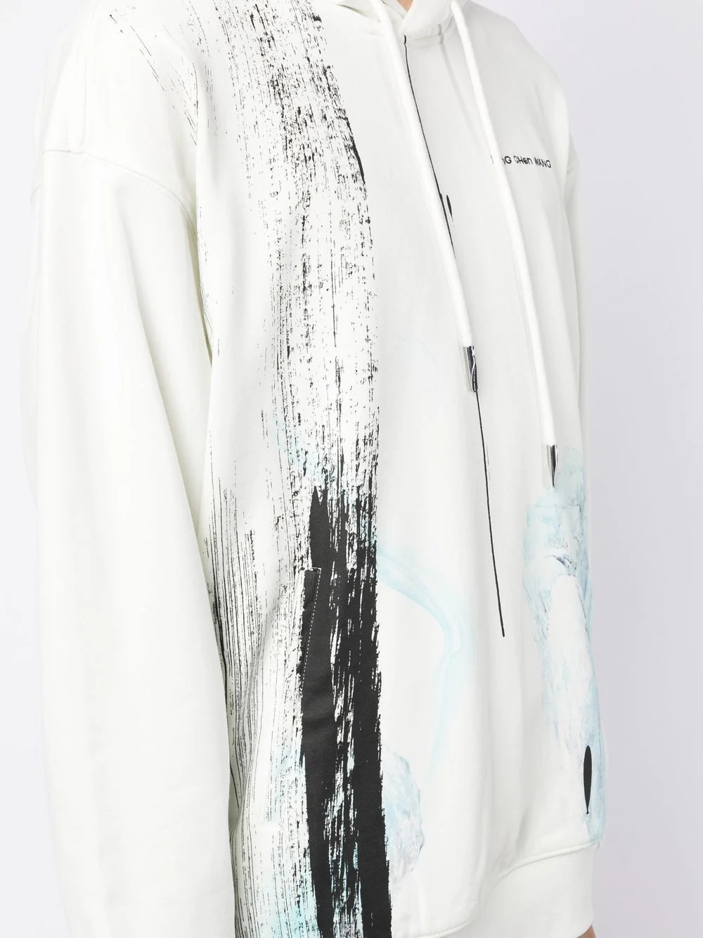 landscape-print zip-up hoodie - 5