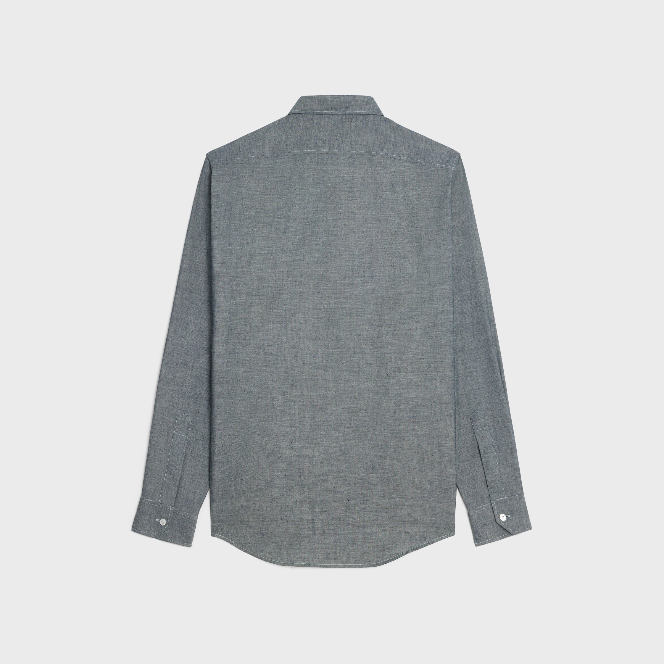 loose shirt in light chambray cotton - 2