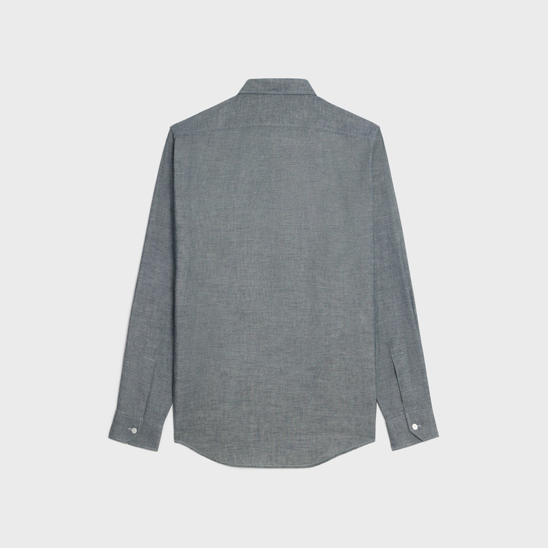 CELINE loose shirt in light chambray cotton outlook