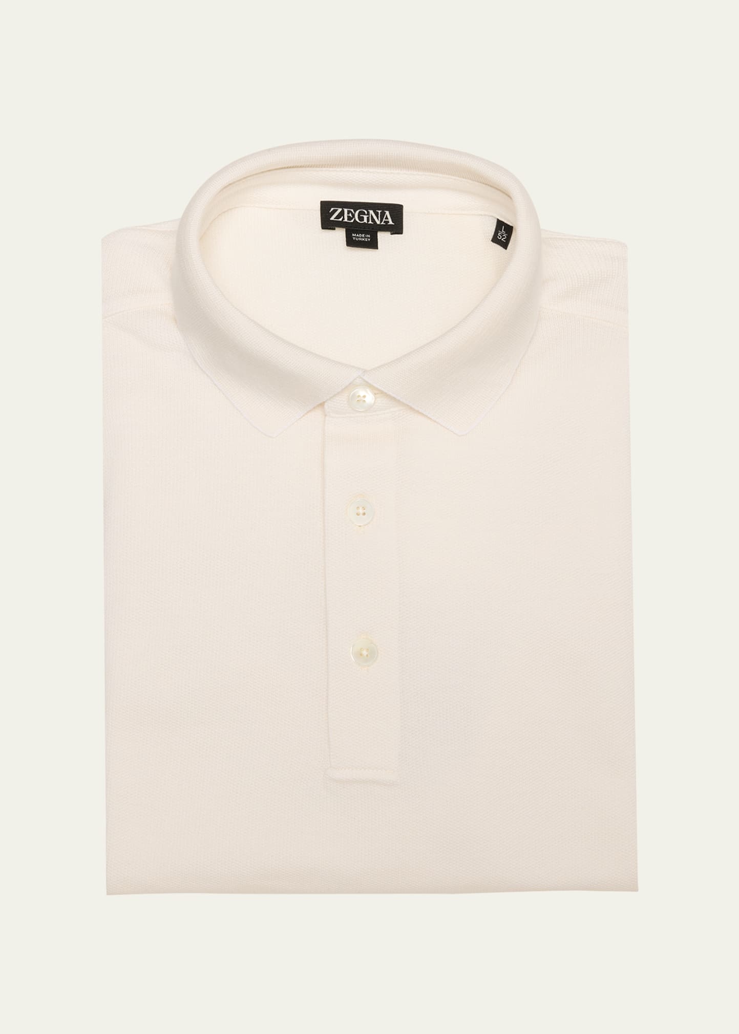 Men's Cotton and Silk Polo Shirt - 1