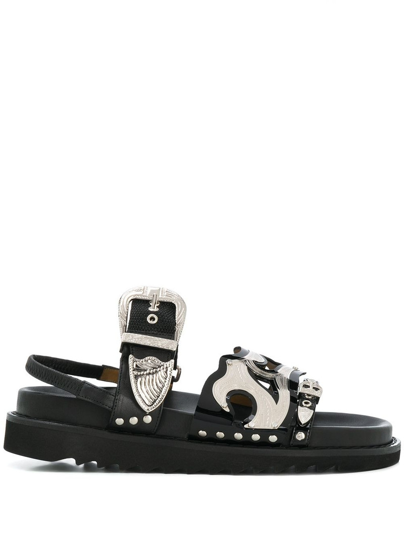 studded strap sandals 1