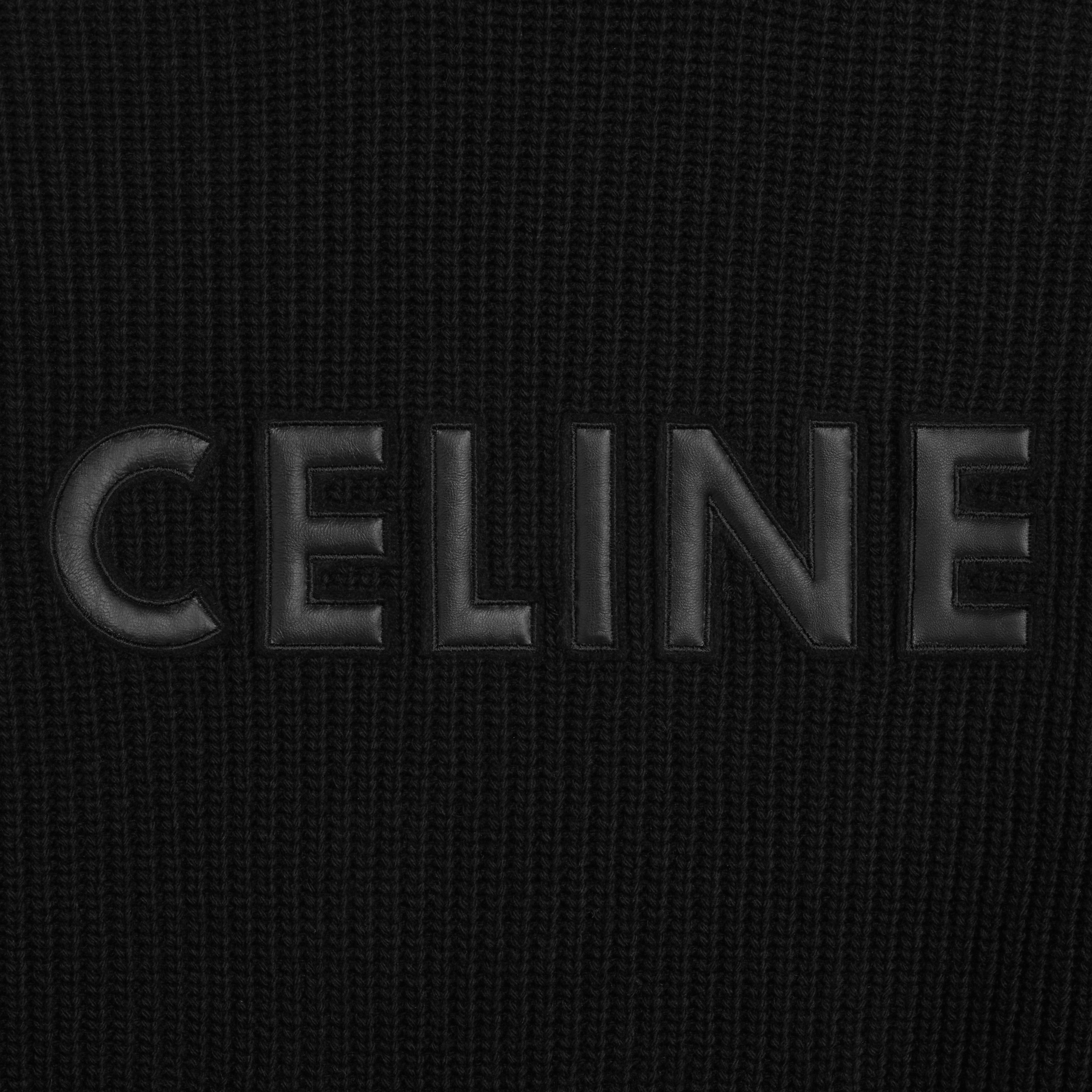 celine hooded sweater in monochromic wool - 4