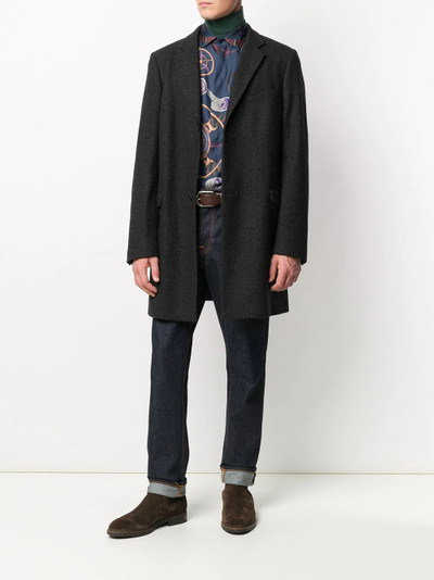 Etro long-sleeved aviation print shirt outlook