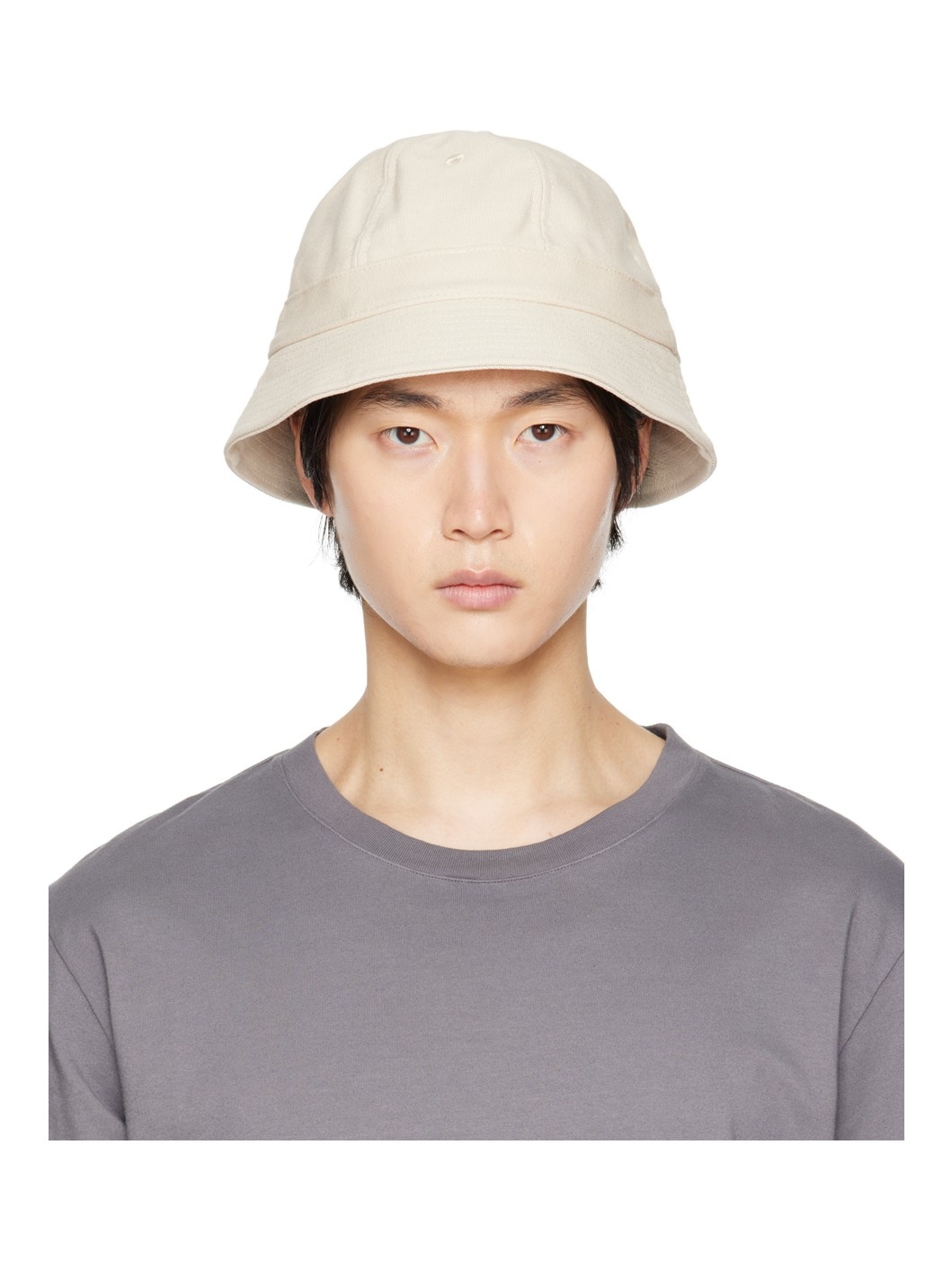 Beige Naval Bucket Hat - 1