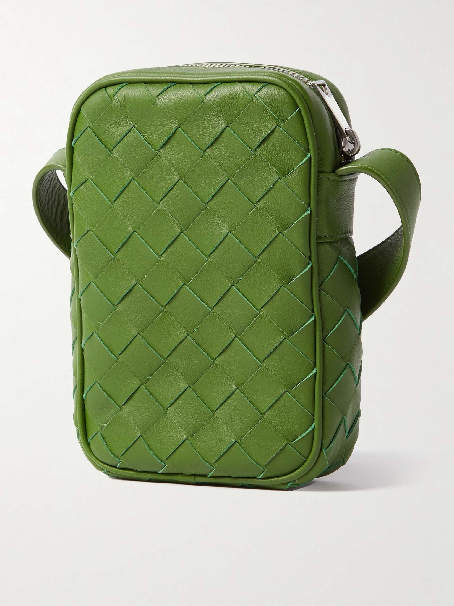 Intrecciato Leather Phone Pouch - 4