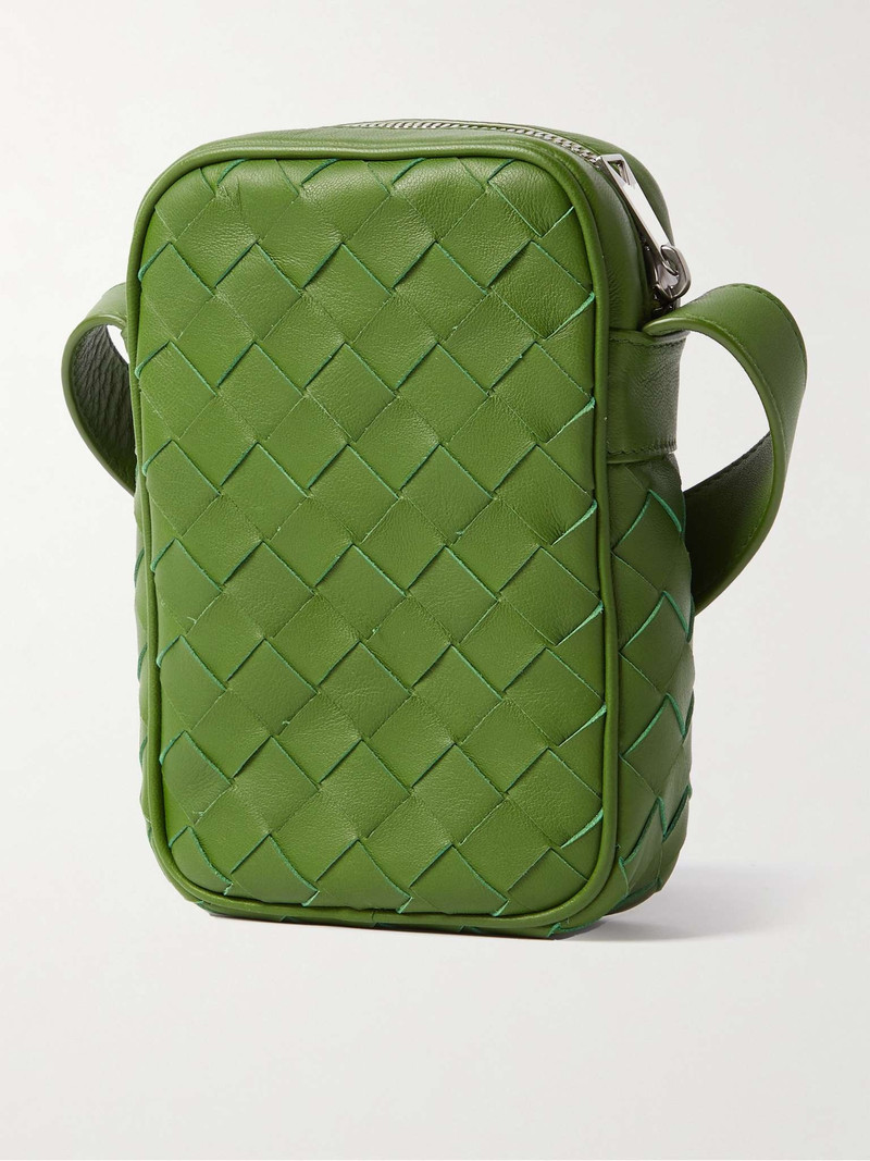 Intrecciato Leather Phone Pouch 4