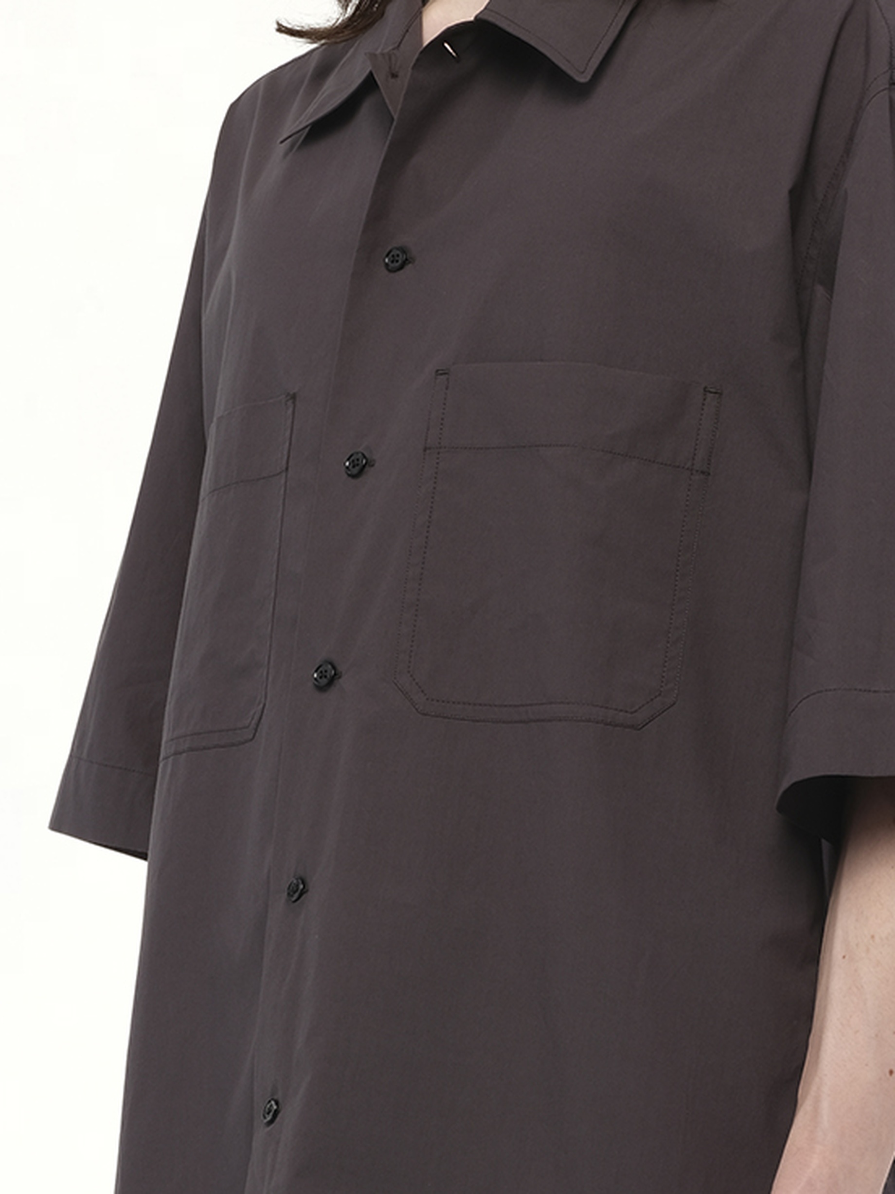 Convertible Shirt in Charcoal - 4