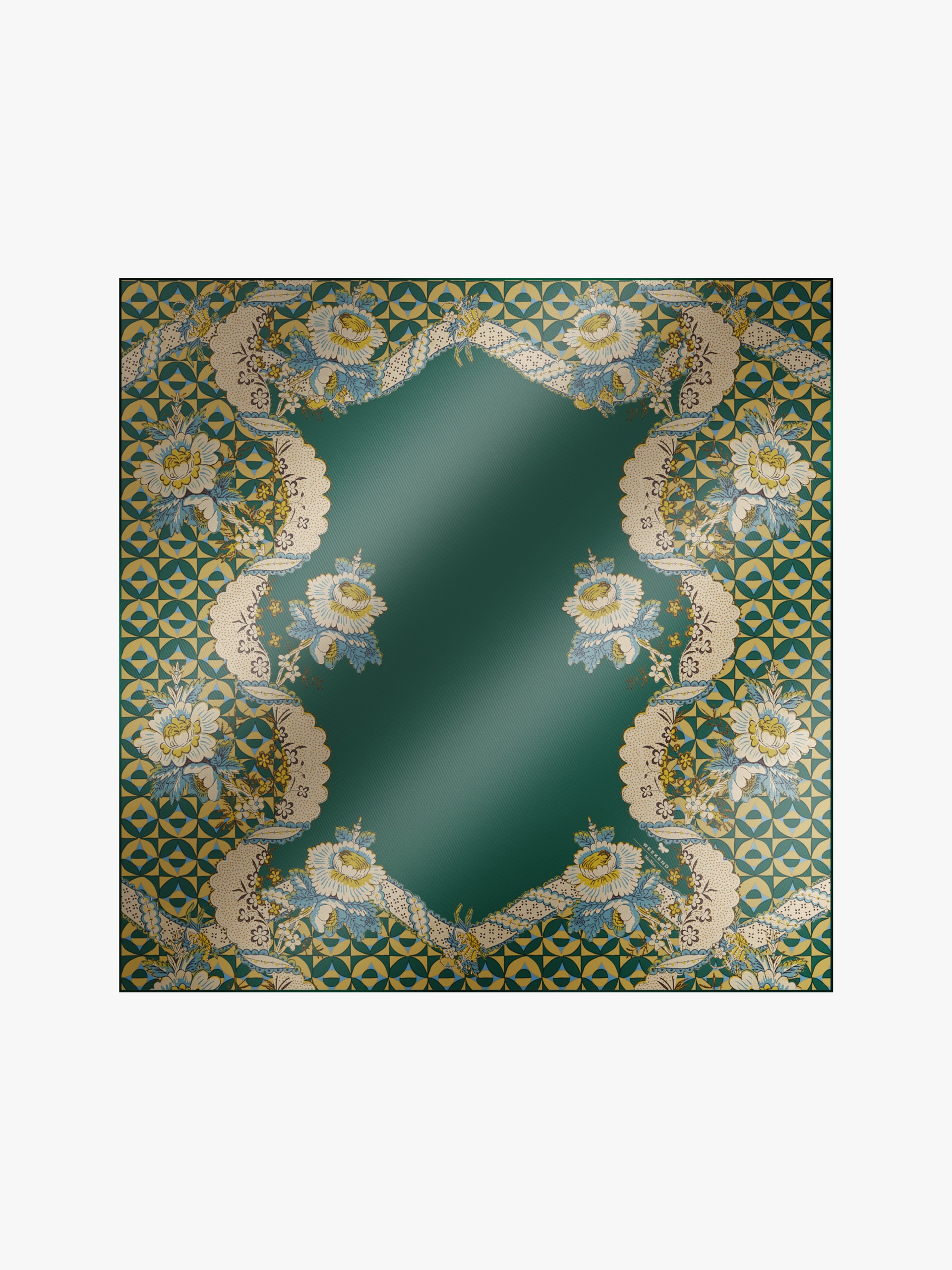 ONESTO Printed silk maxi pocket square - 1