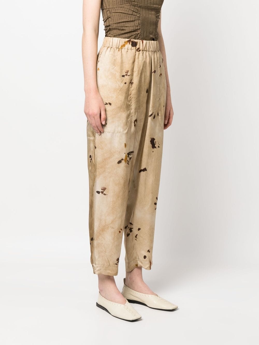 graphic-print elasticated-waist trousers - 3